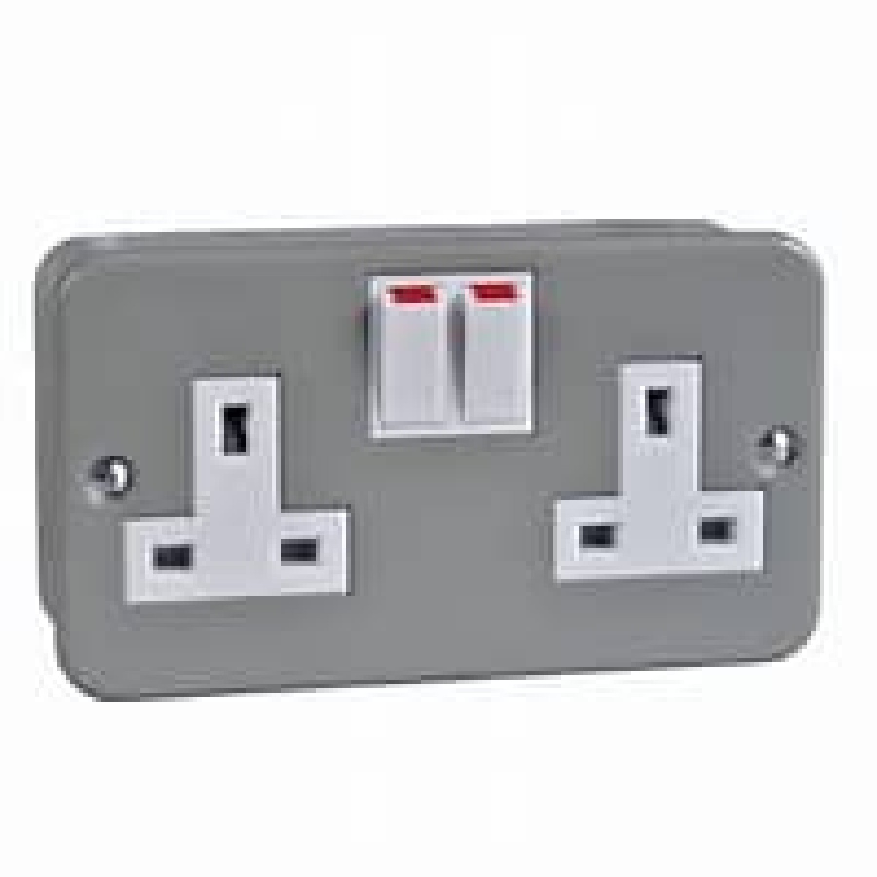 Misc GMC132SS 2 gang 13A Metal Clad Switched Socket