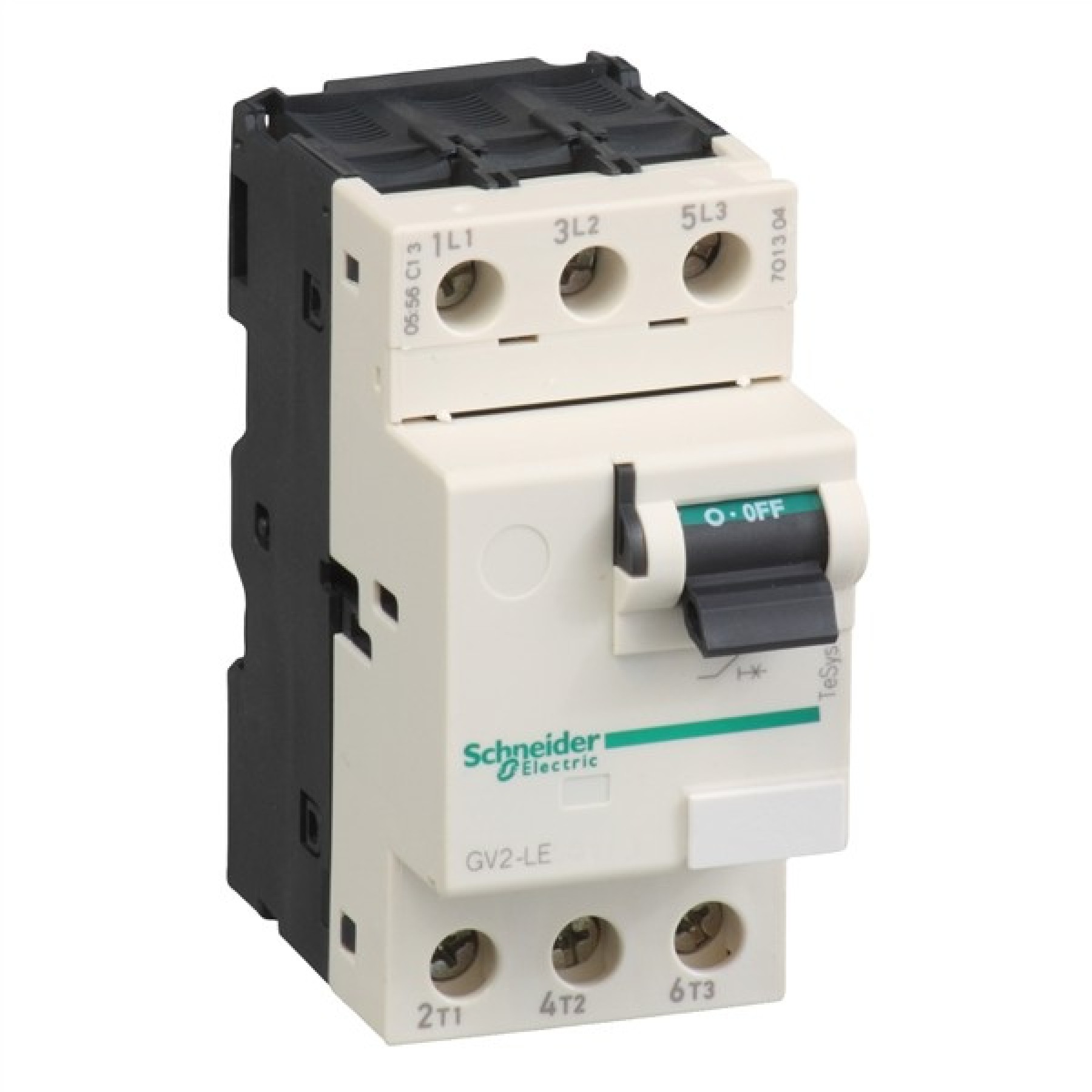 Motor circuit breaker TeSys GV2 3P 2.5 A magnetic toggle control screw clamp terminals
