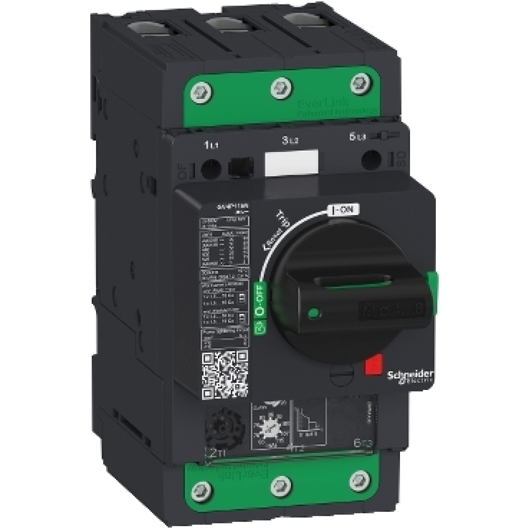 Schneider GV4P50B TeSys GV4 - thermal magnetic MOTOR circuit breaker / Manual motor starter - 50A 50AMP 3P - with Everlink