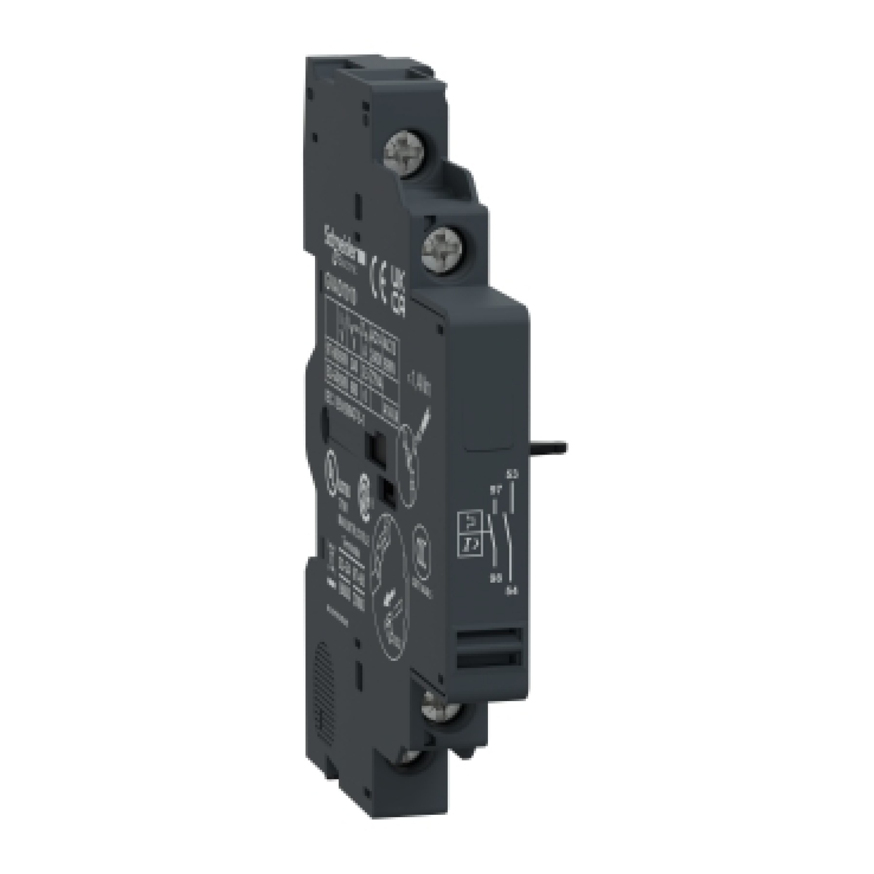 Schneider GVAD1010 TeSys GV2 & GV3 auxiliary contact - 1NO + 1NO fault