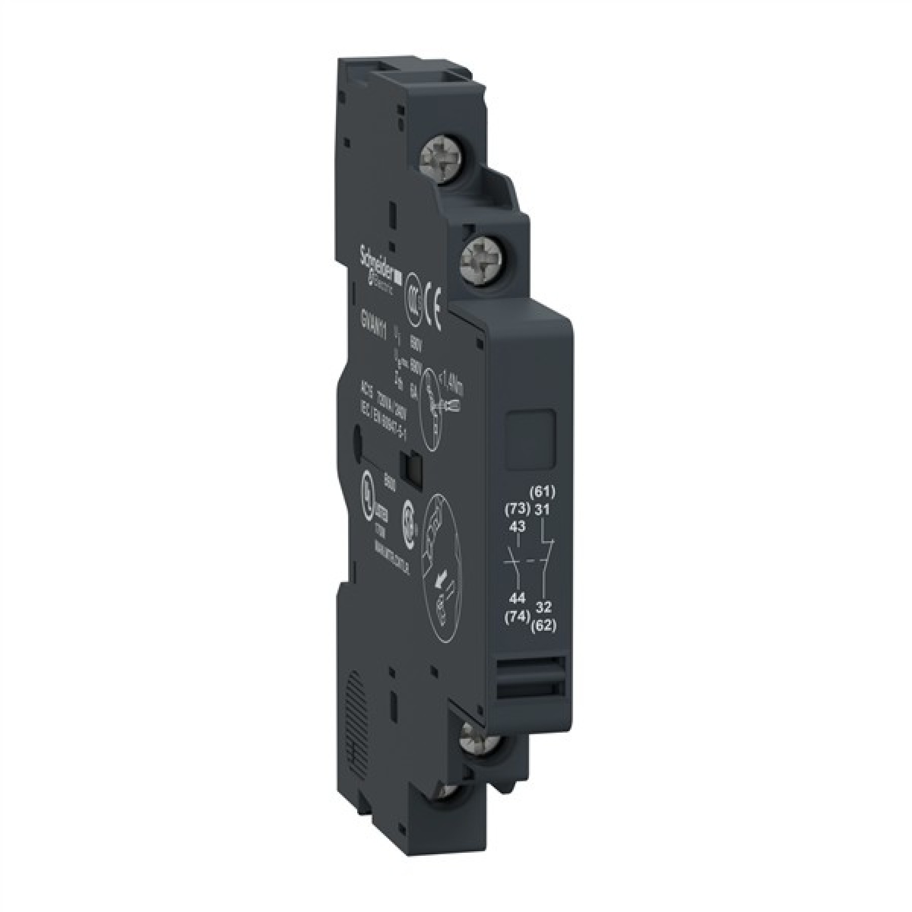 Schneider GVAN11 TeSys GV2 & GV3 auxiliary contact block - 1NO 1NC for manual motor starter