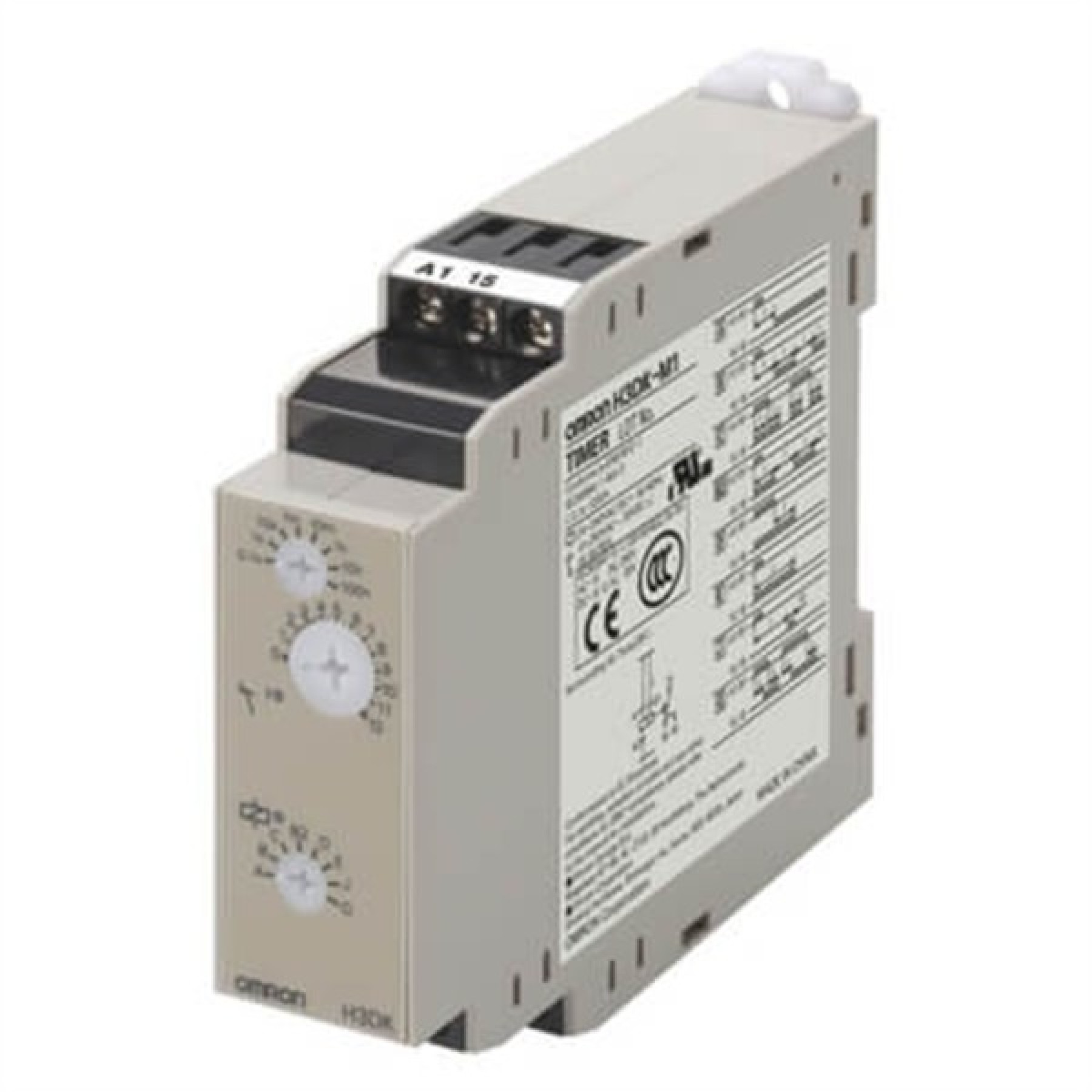 Omron DIN Rail Multi-Range Multi-Mode Timer 8 Modes Off-Delay 1 Relay Output 24...240VAC/DC