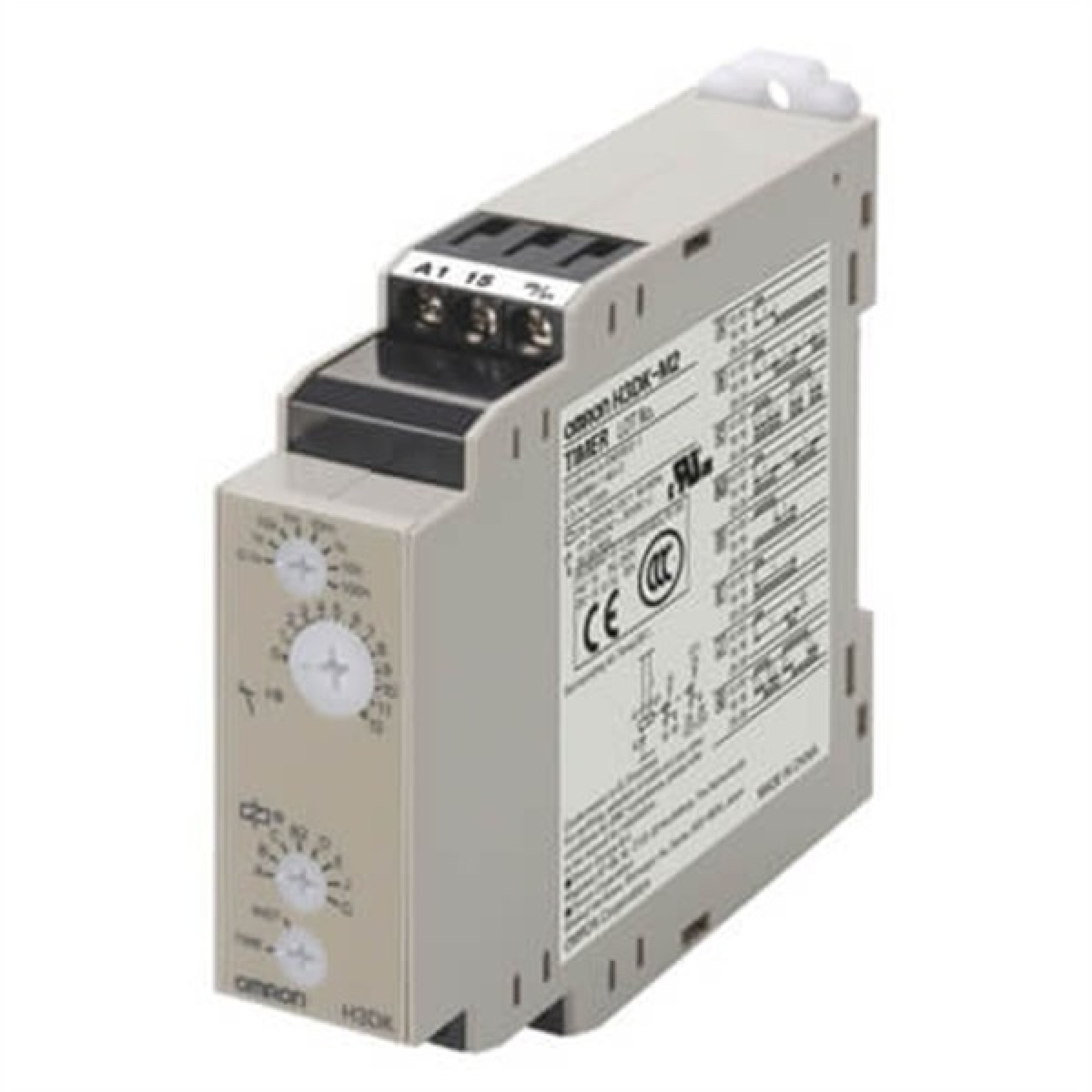 Omron DIN Rail Multi-Range Multi-Mode Timer 8 Modes Off-Delay 2 Relay Outputs 24...240VAC/DC
