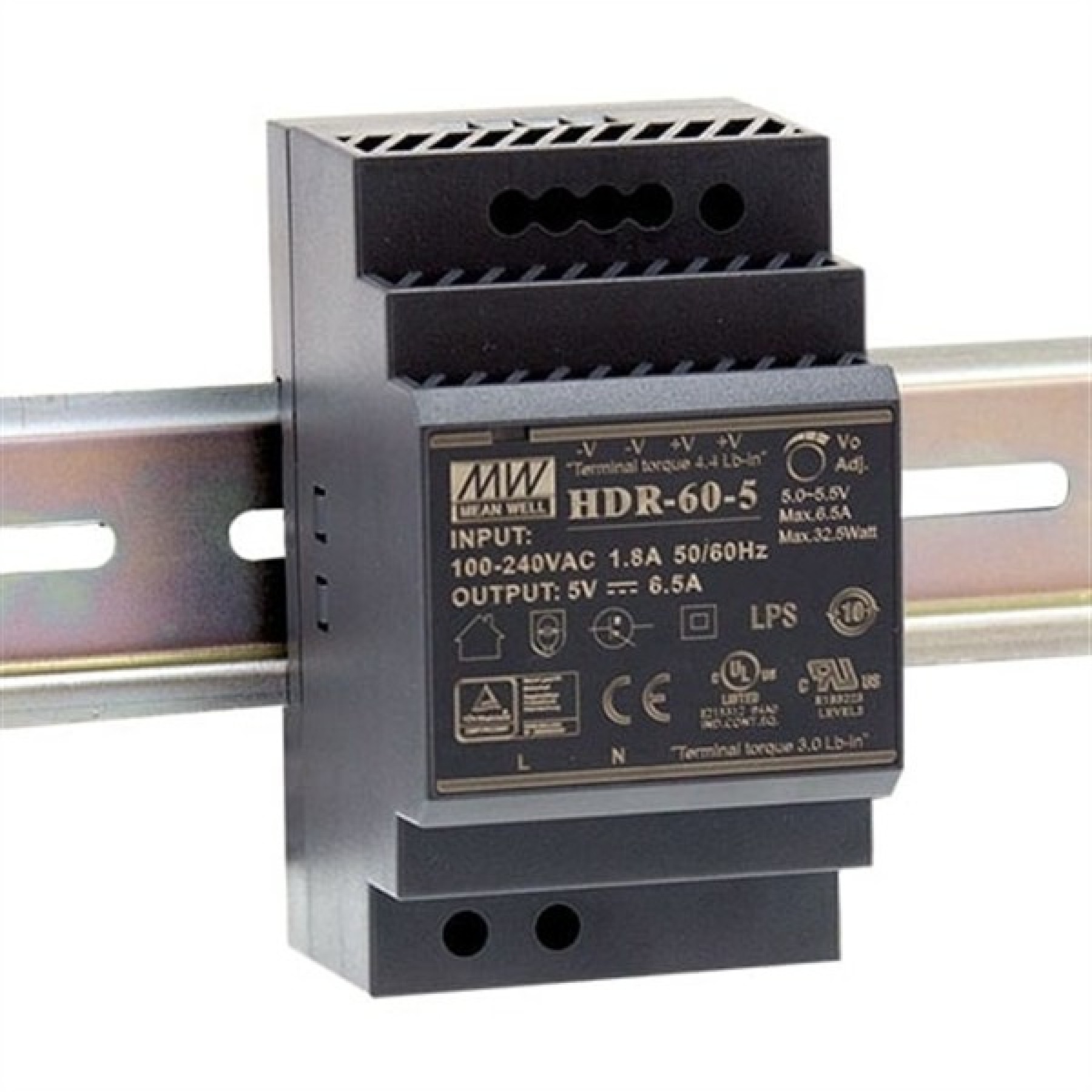 Meanwell HDR-60-24 DC Power Supply 60W 2.5A 24VDC