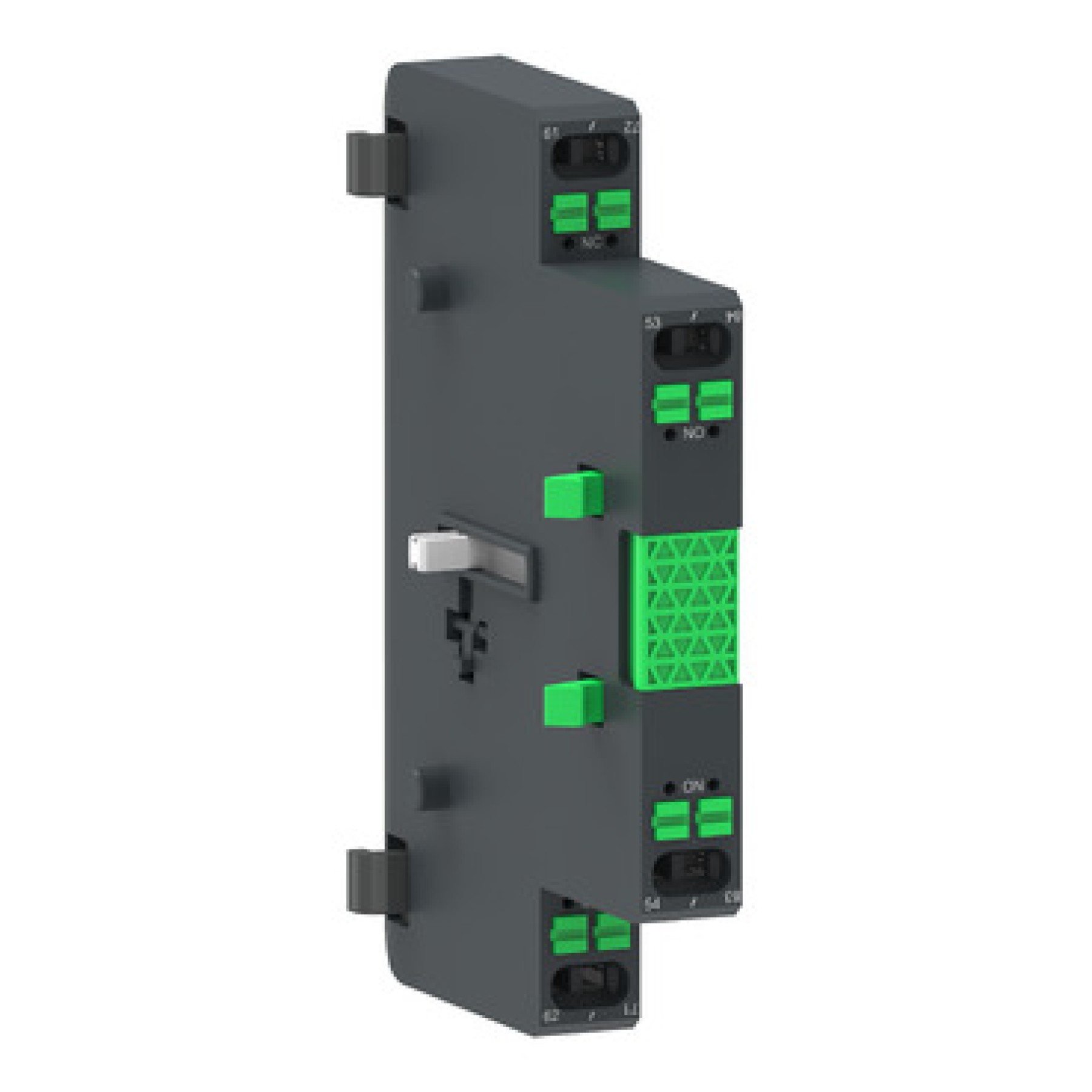 Schneider LAG8N113 Auxiliary contact block for TeSys Giga contactor 1NO + 1NC side mounting push-in terminals LC1G
