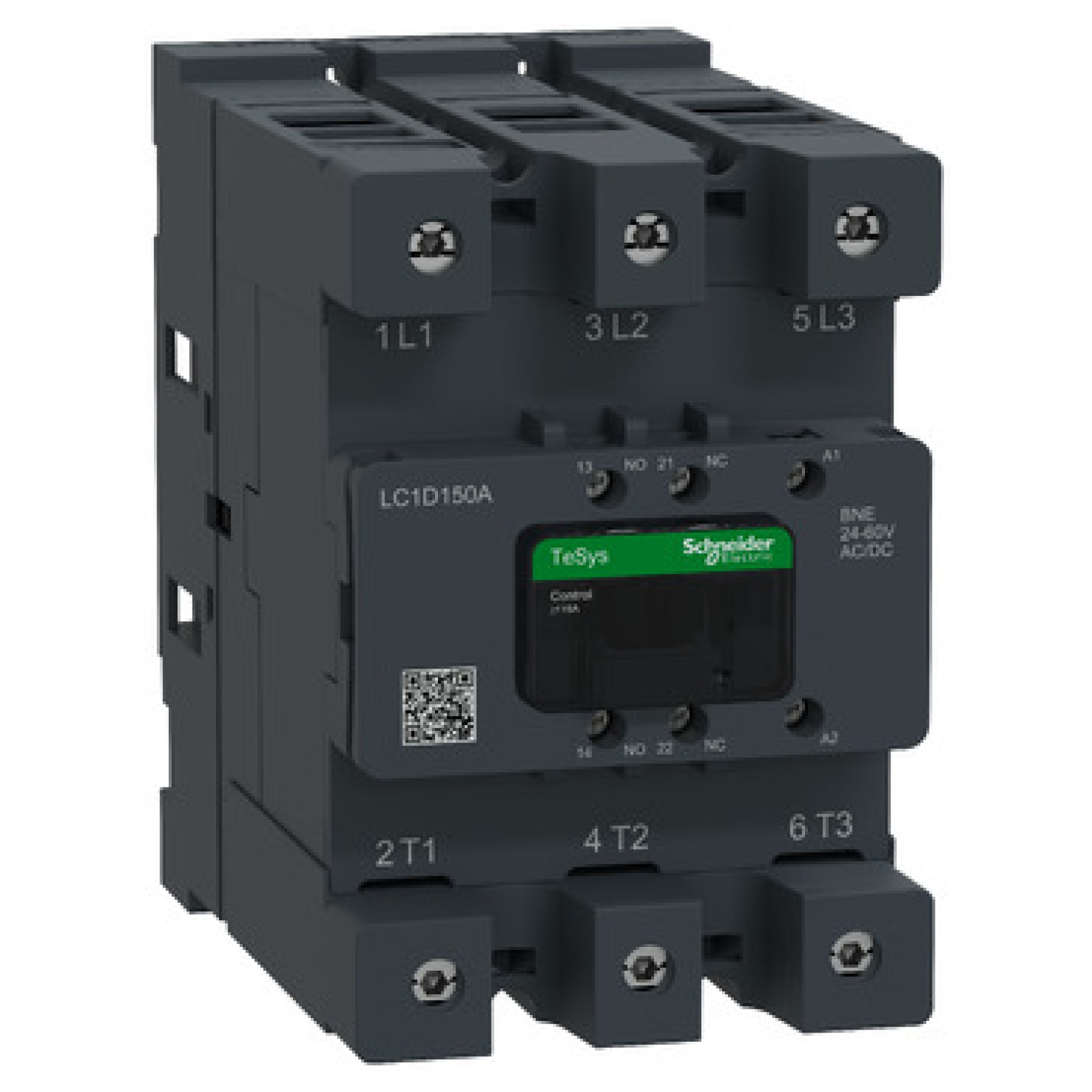 Schneider LC1D150ABNE Contactor 3P 150A 75KW 24...60VACDC