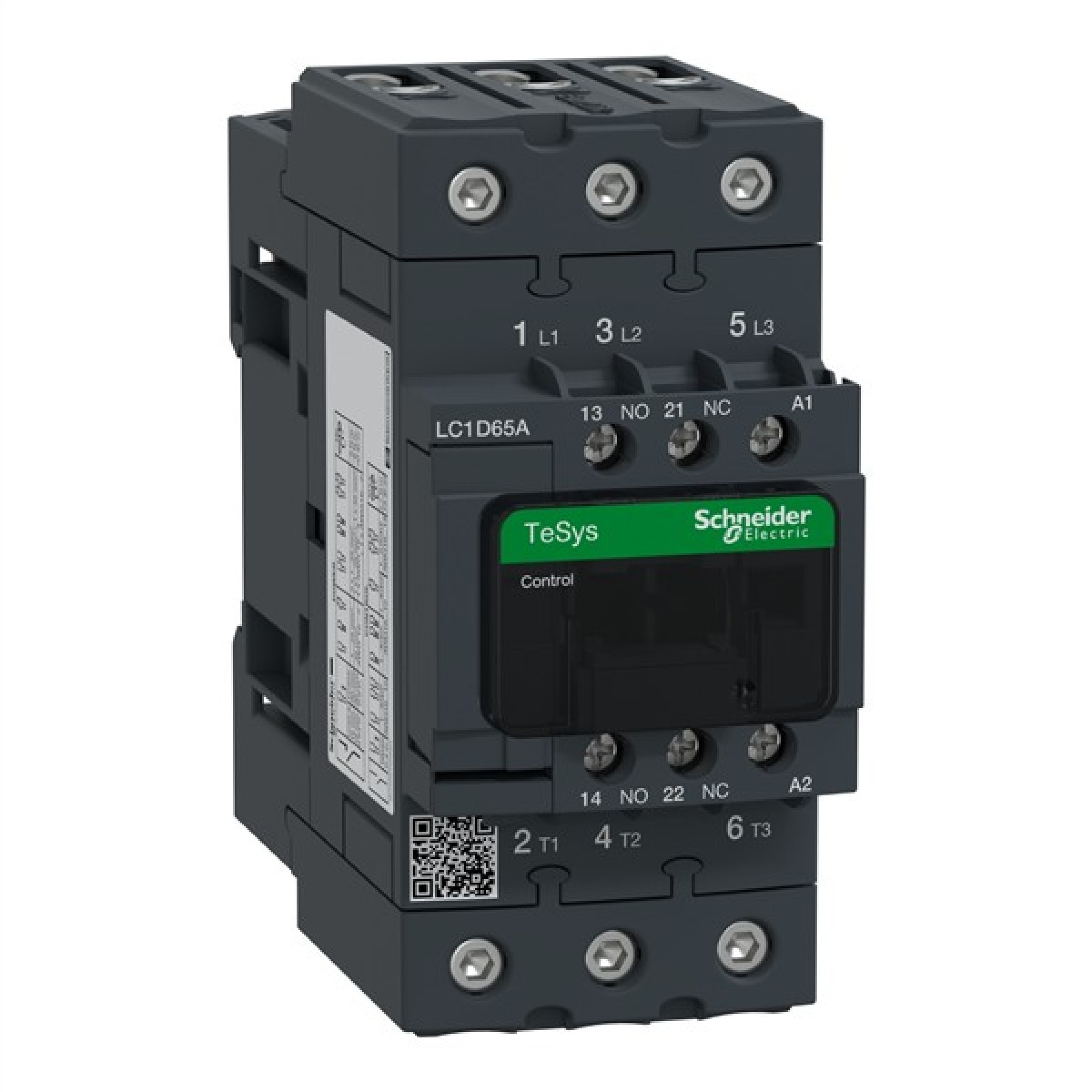 Schneider LC1D65ABNE Contactor 65A 30KW 3P 3NO 24VACDC