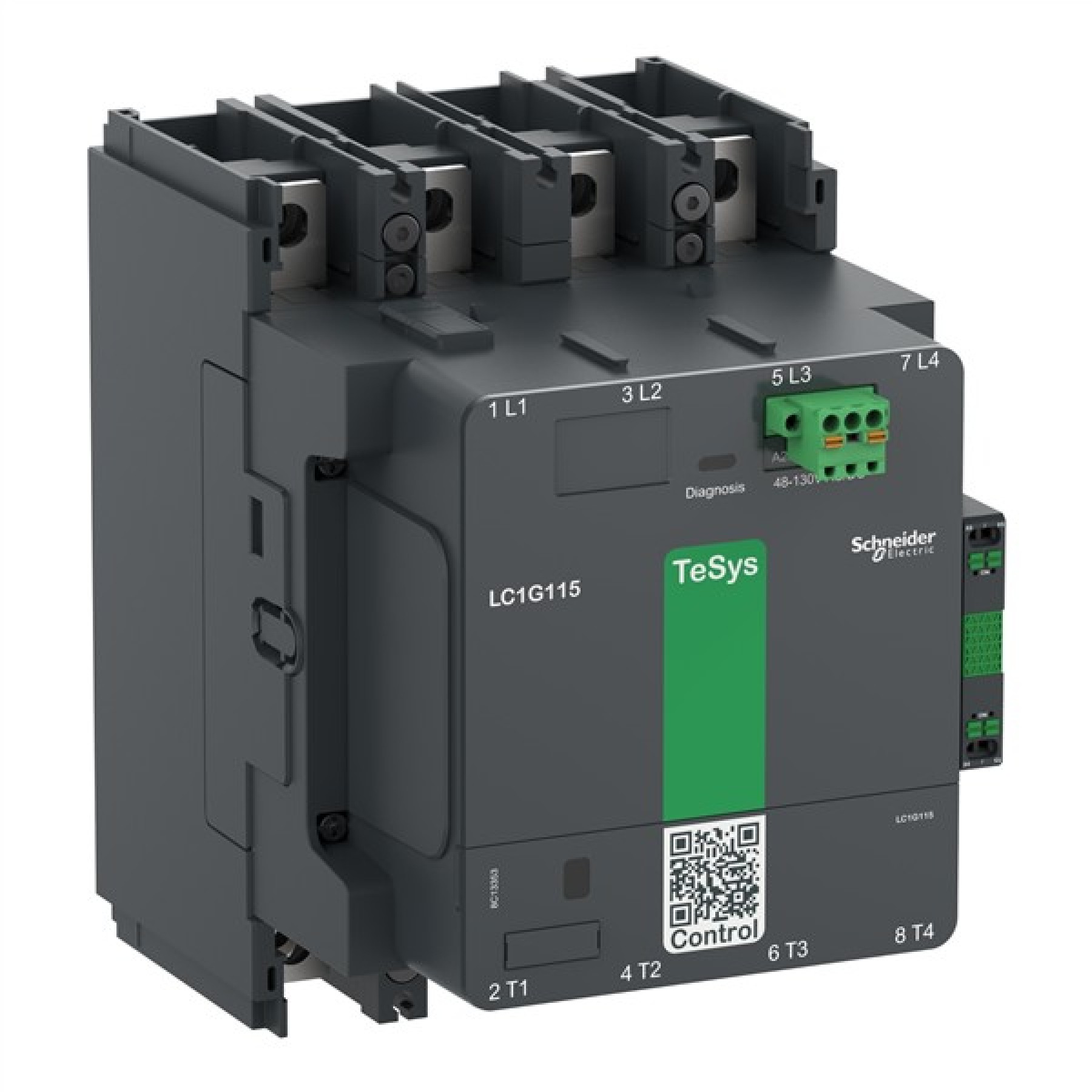 Schneider Contactor 115A 4P 100-250ACDC