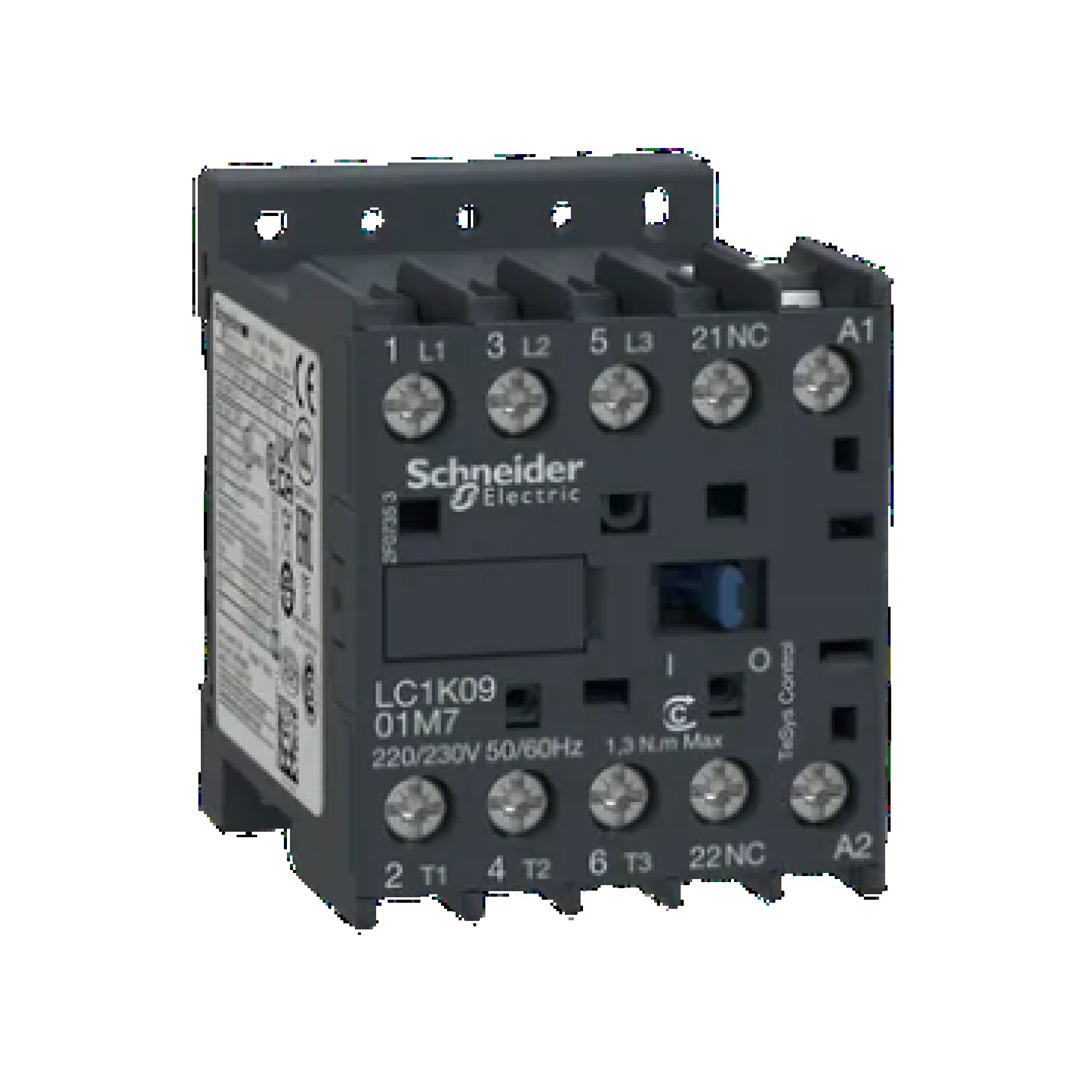Schneider Contactor - 3NO 9A 4KW AC3 poles