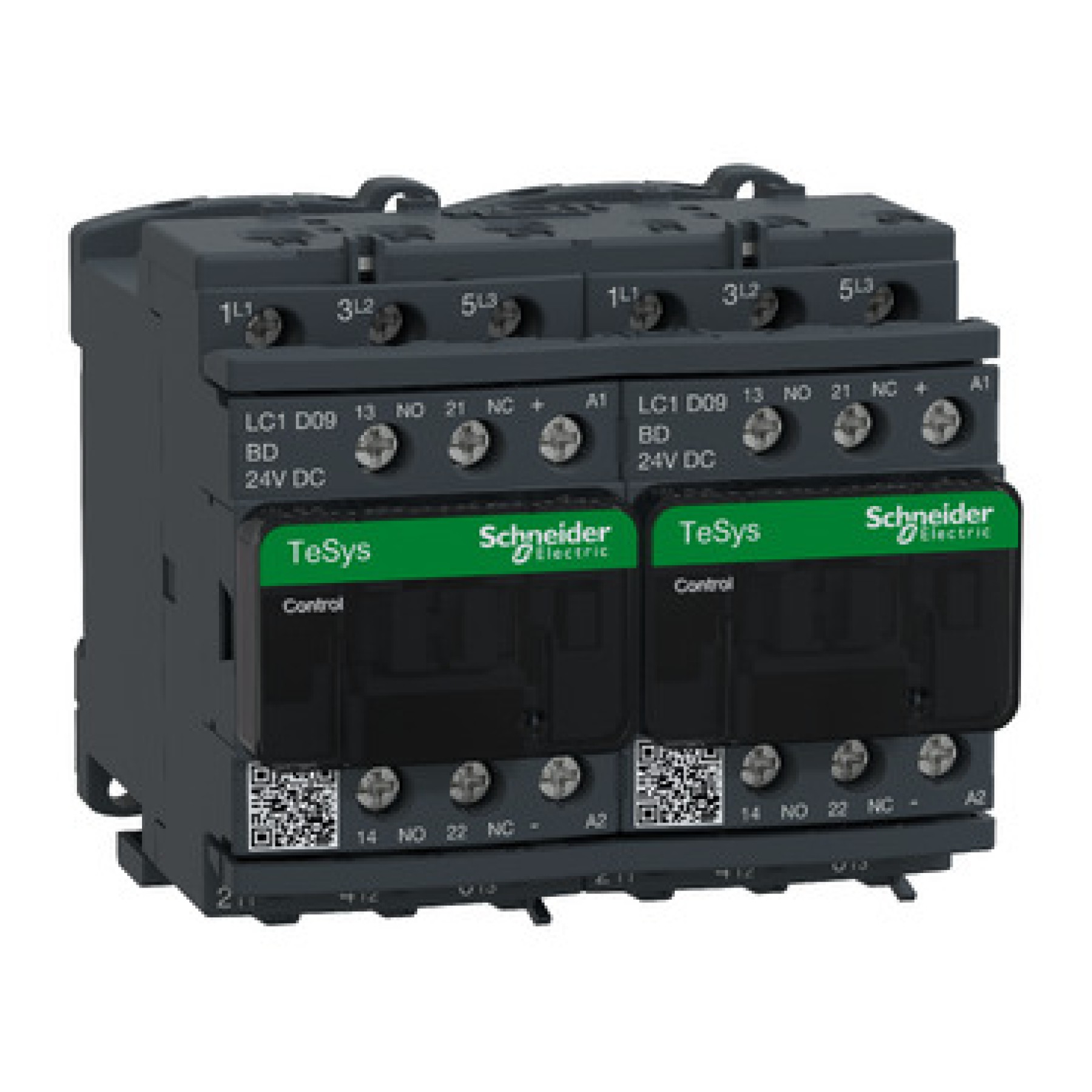 Schneider LC2D09BD REVERSING CONTACTOR 24VDC 9A 9AMP IEC 4KW