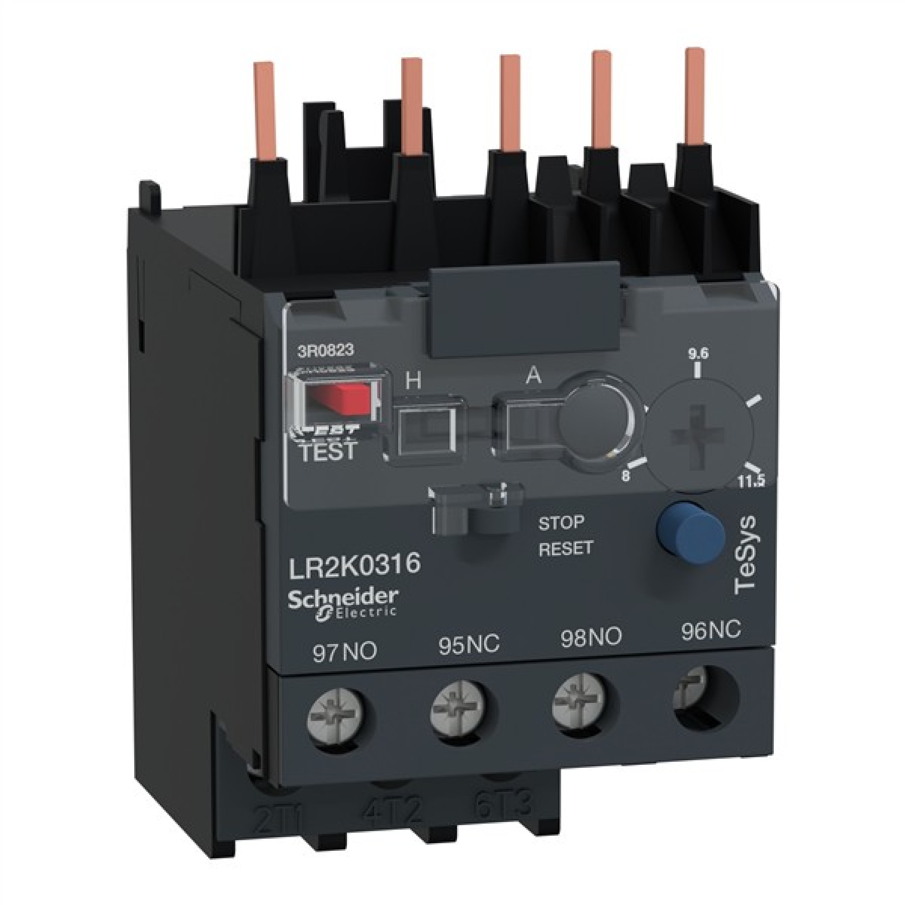 Schneider LR2K0316 Thermal Overload Relay for LC1K and LC1P Tesys K 8-11.5A