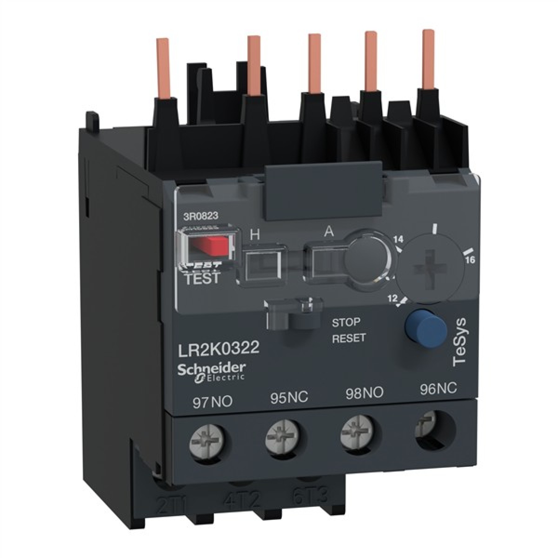 Schneider LR2K0322 Thermal Overload Relay for LC1K and LC1P Tesys K 12-16A