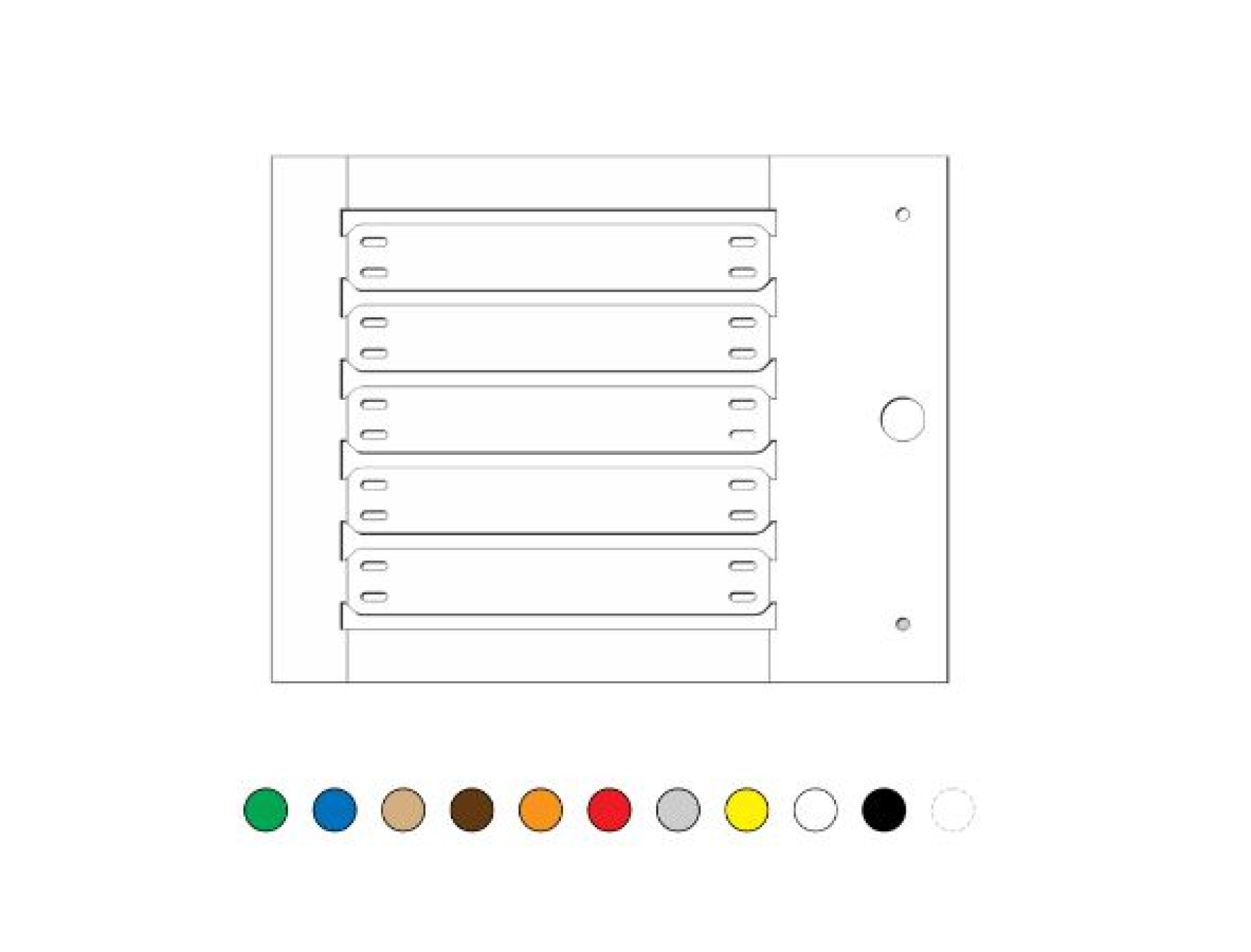 Cembre MG-ETF 54192HF 4101611 TAG MG-ETF 54192-HF (13X57 WHITE)