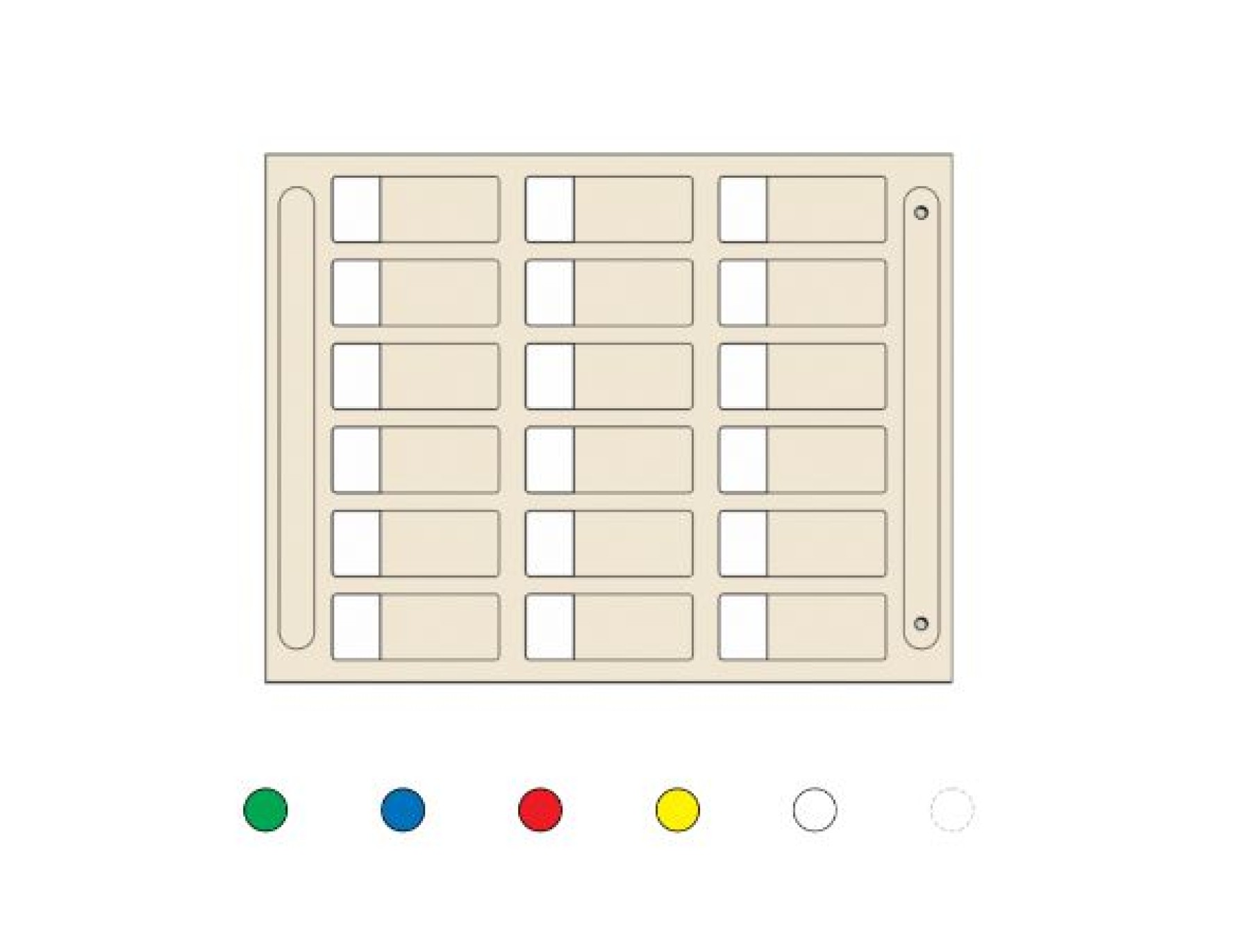 Cembre MG-KMP025 49956 4103640 MARKER MG-KMP 025 49956-015 (25X15 WHITE)