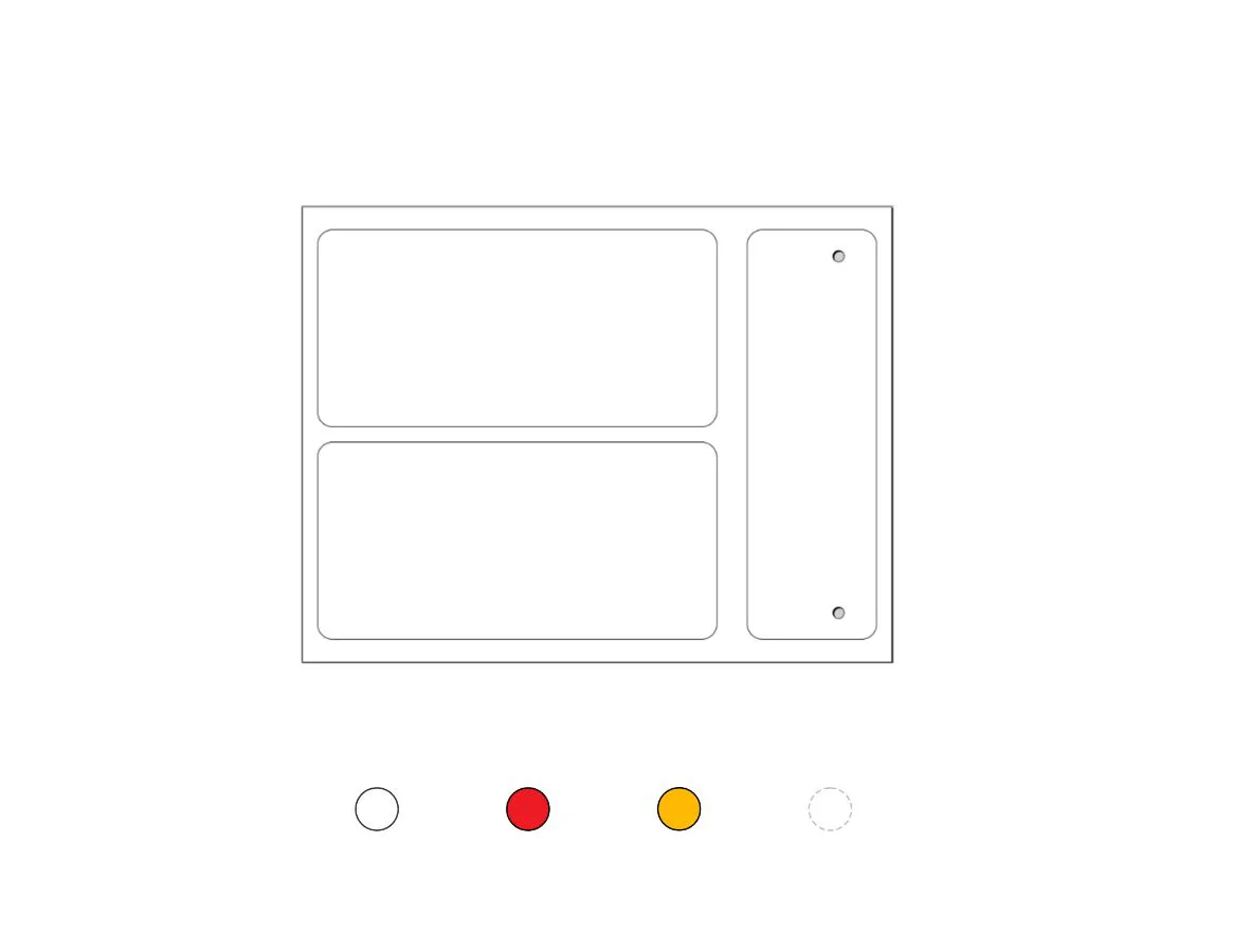 Cembre MG-SIGNSVY991109 4119114 Labels 37 x 74 YELLOWLLOW