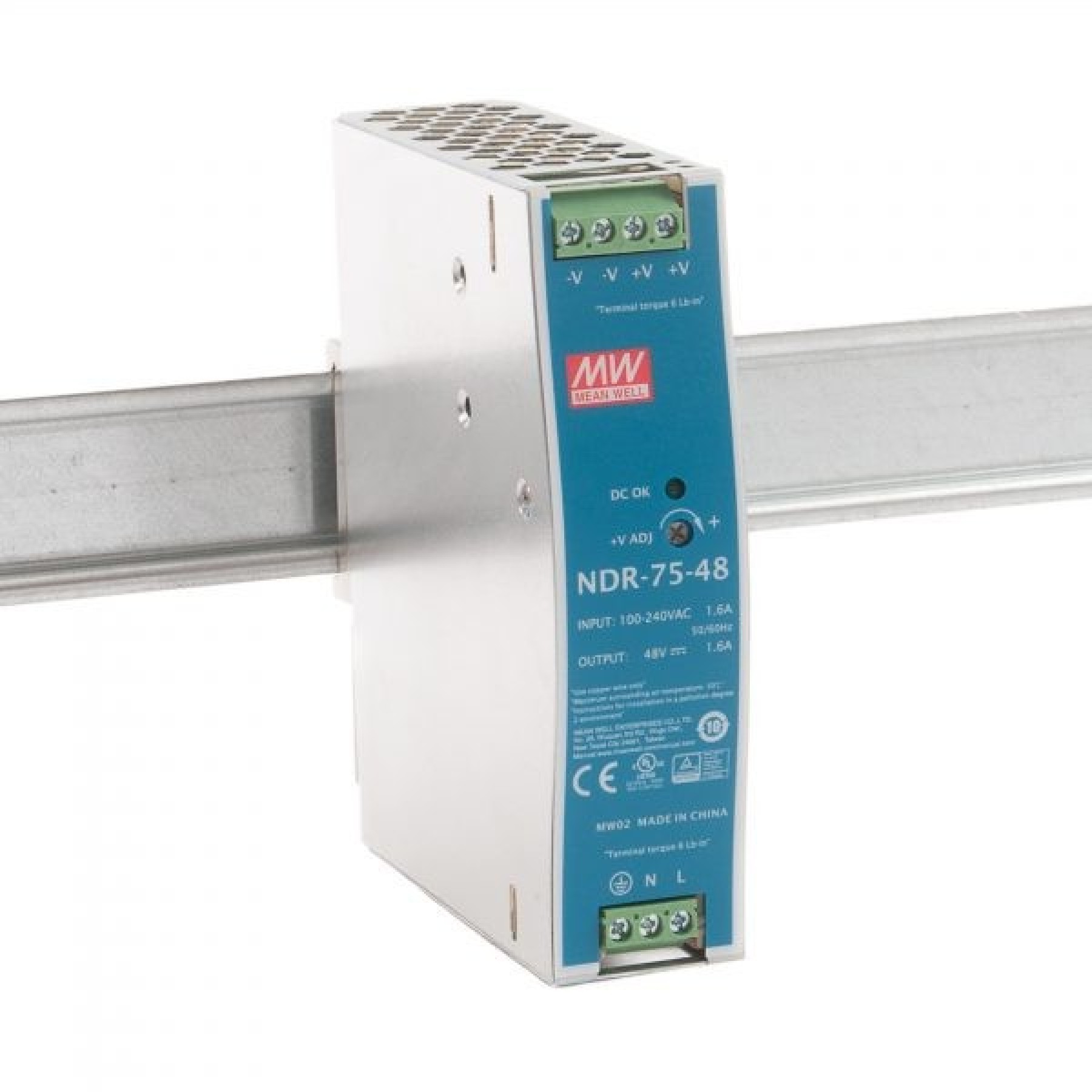 Meanwell NDR-75-48 DC Power Supply 75W 1.6A 48VDC
