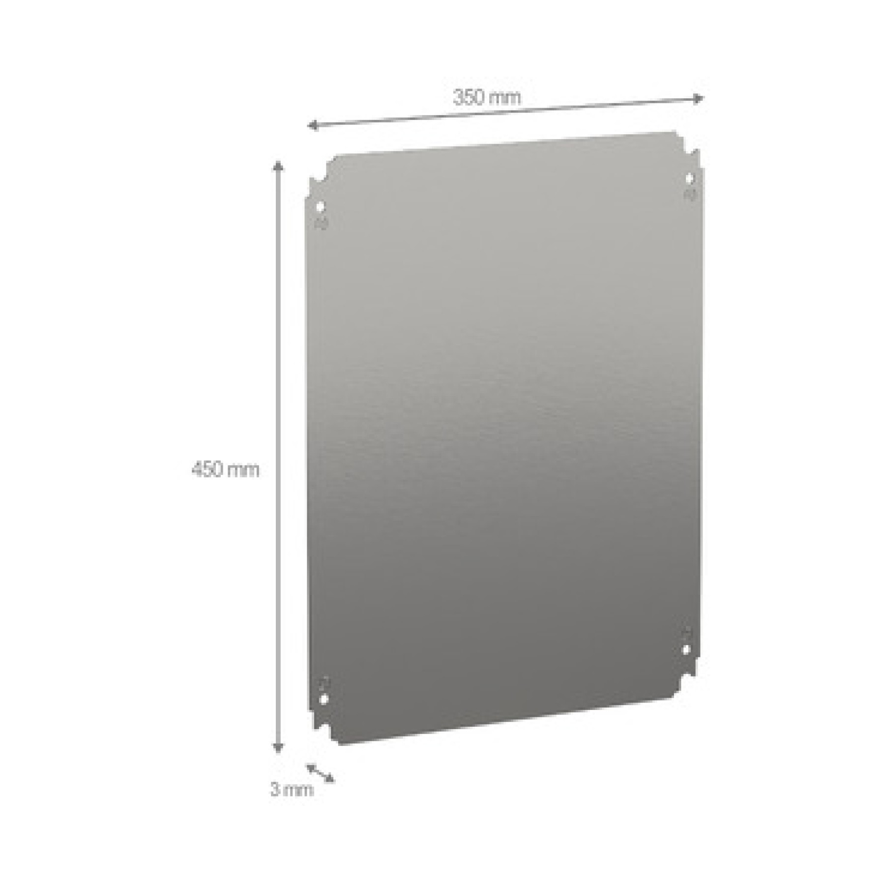 Schneider NSYMM54 Plain Mounting Plate 500x400