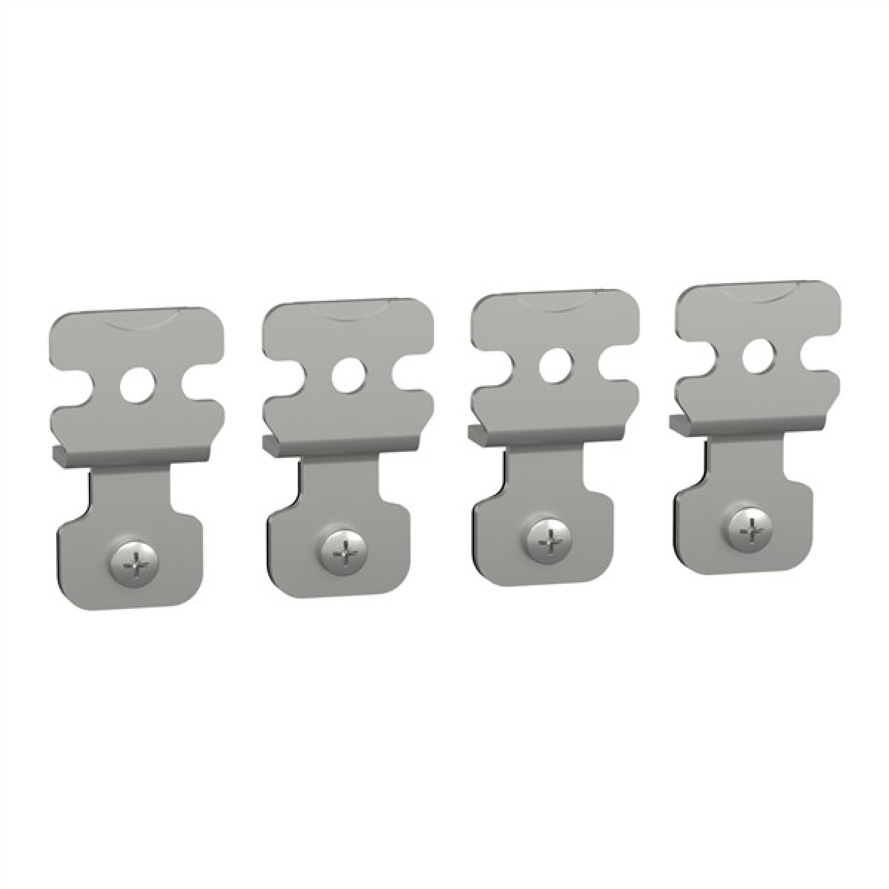 Schneider NSYPFCX 4 wall fixing brackets in stainless steel AISI 304 for PanelSeT S3x