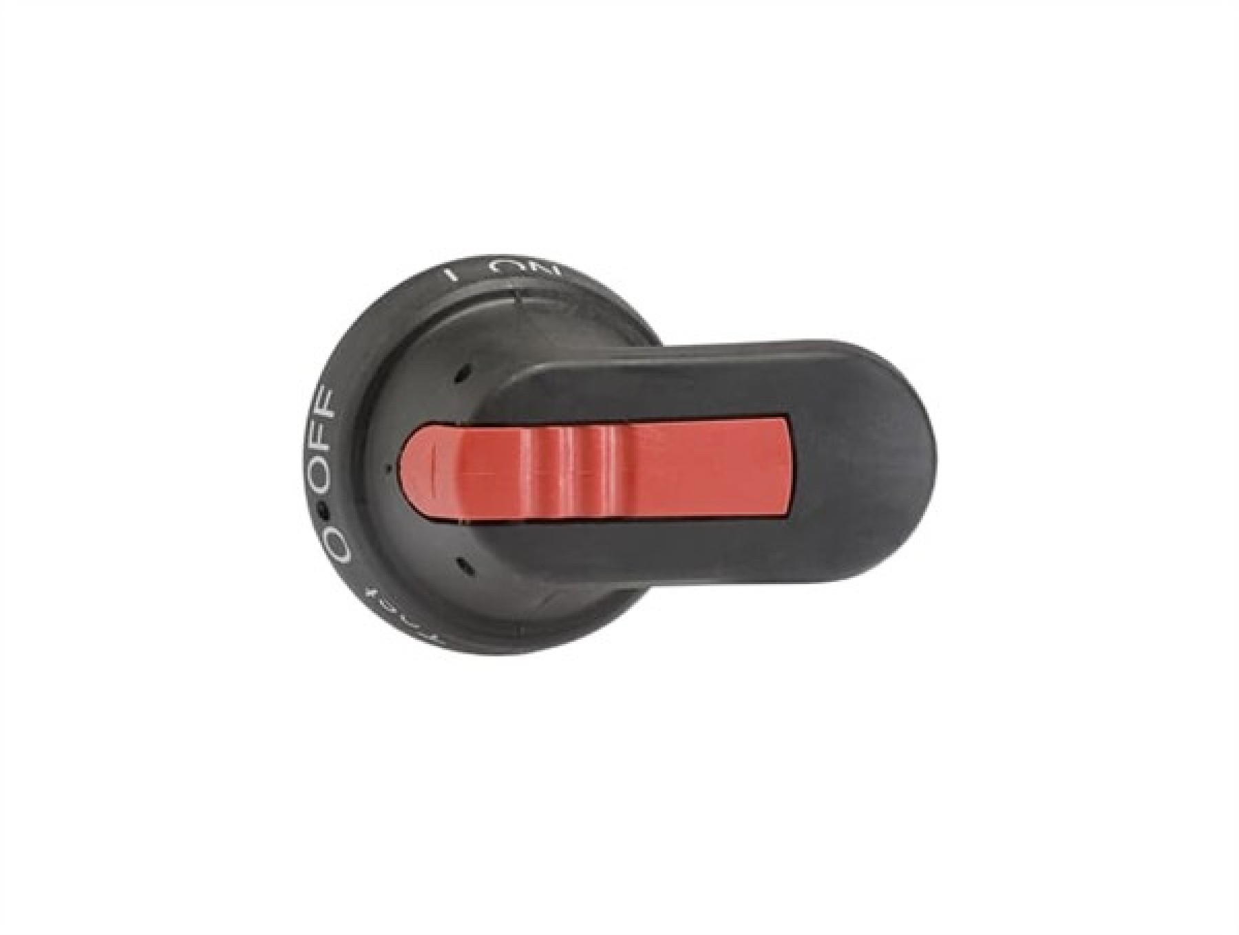 ABB Black Pistol Handle Door Interlocked 6mm Shaft 65mm Handle Test Position