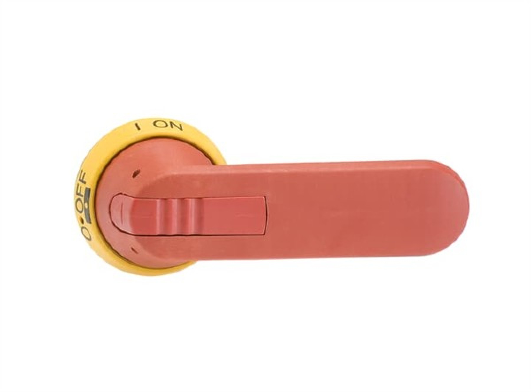 ABB Red/Yellow Pistol Handle Door Interlocked 12mm Shaft 125mm Handle