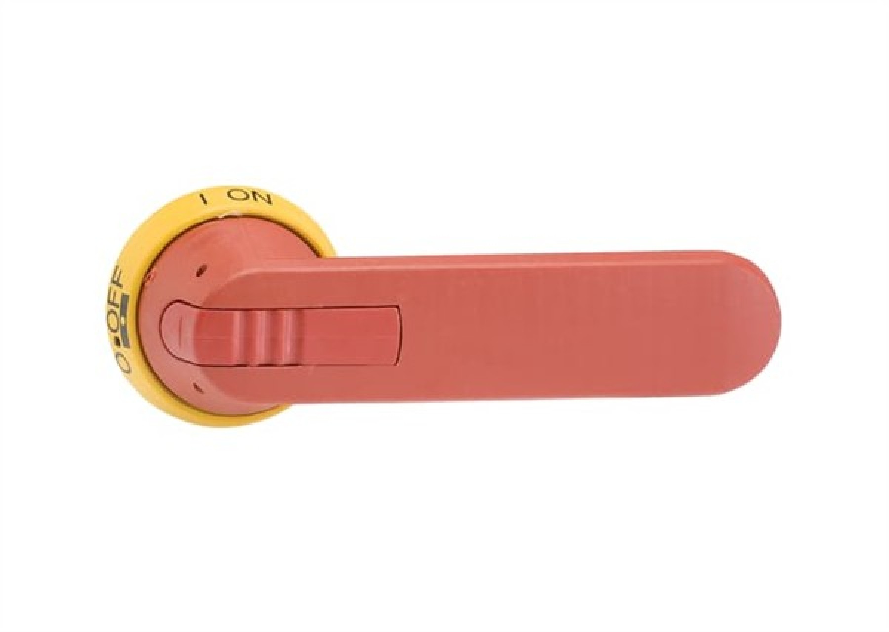 ABB Red/Yellow Pistol Handle Door Interlocked 12mm Shaft 145mm Handle