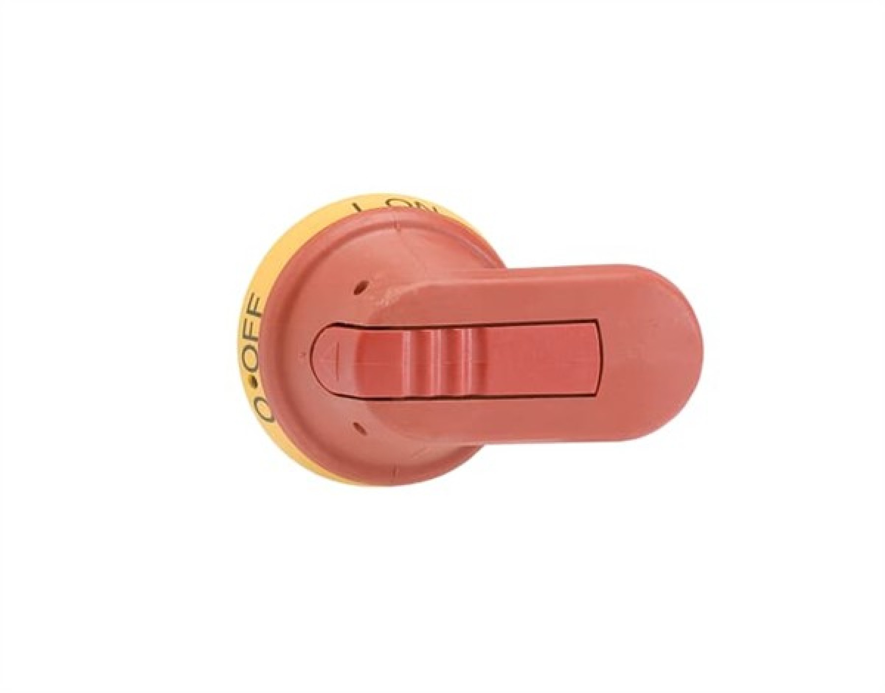 ABB Red/Yellow Pistol Handle Door Interlocked 6mm Shaft 65mm Handle