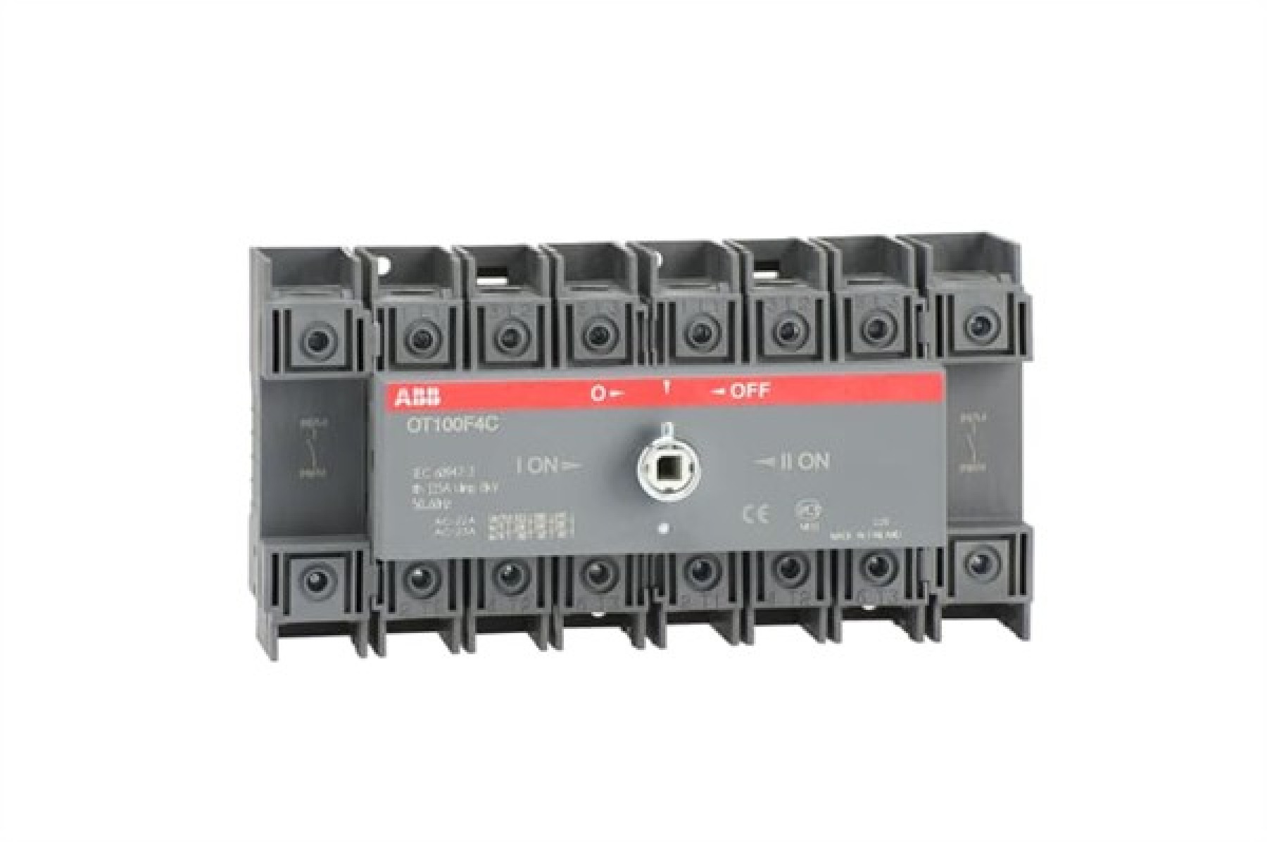 ABB 4 Pole Change Over Switch 100A Door Interlocked