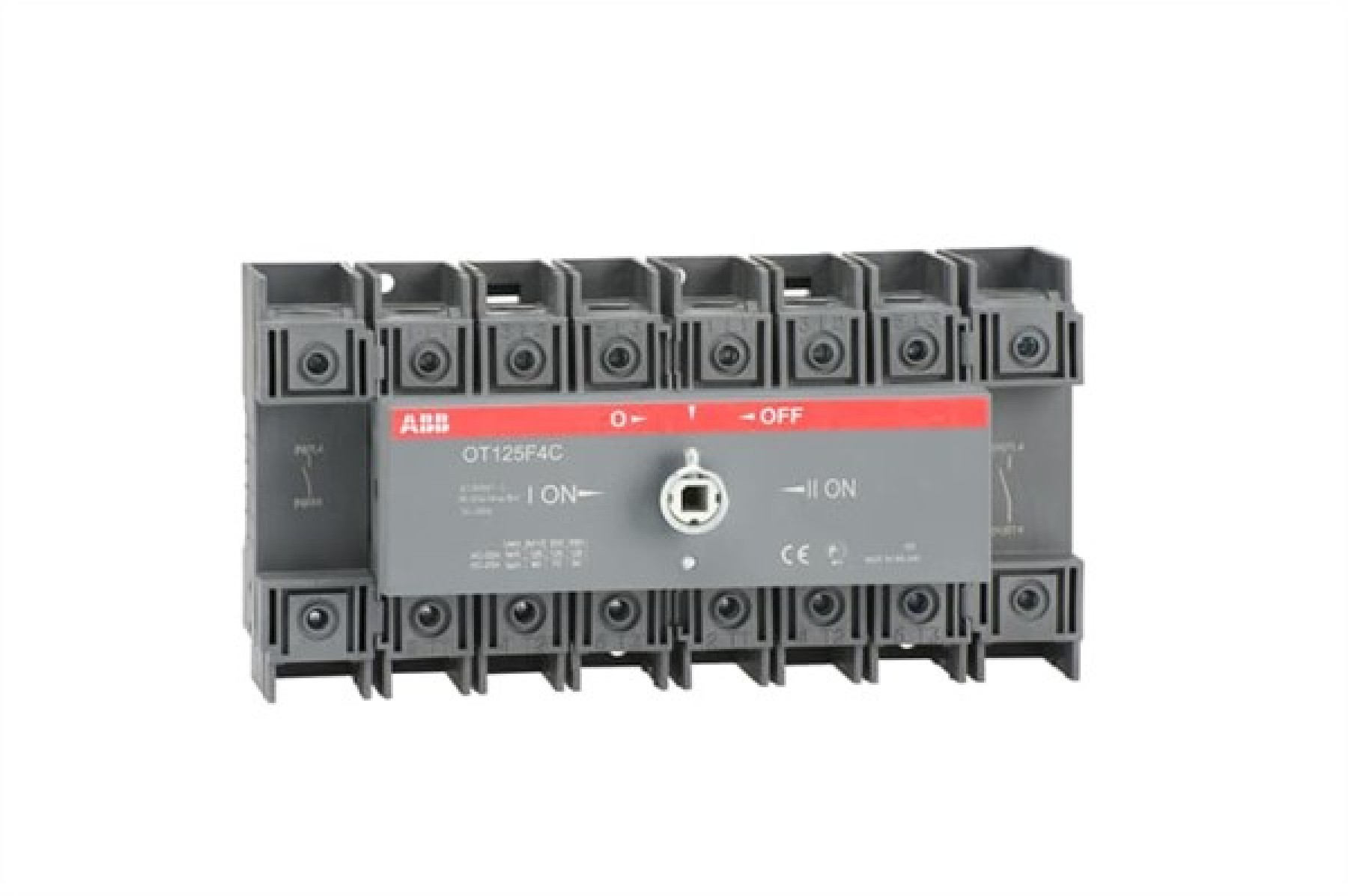 ABB 4 Pole Change Over Switch 125A Door Interlocked