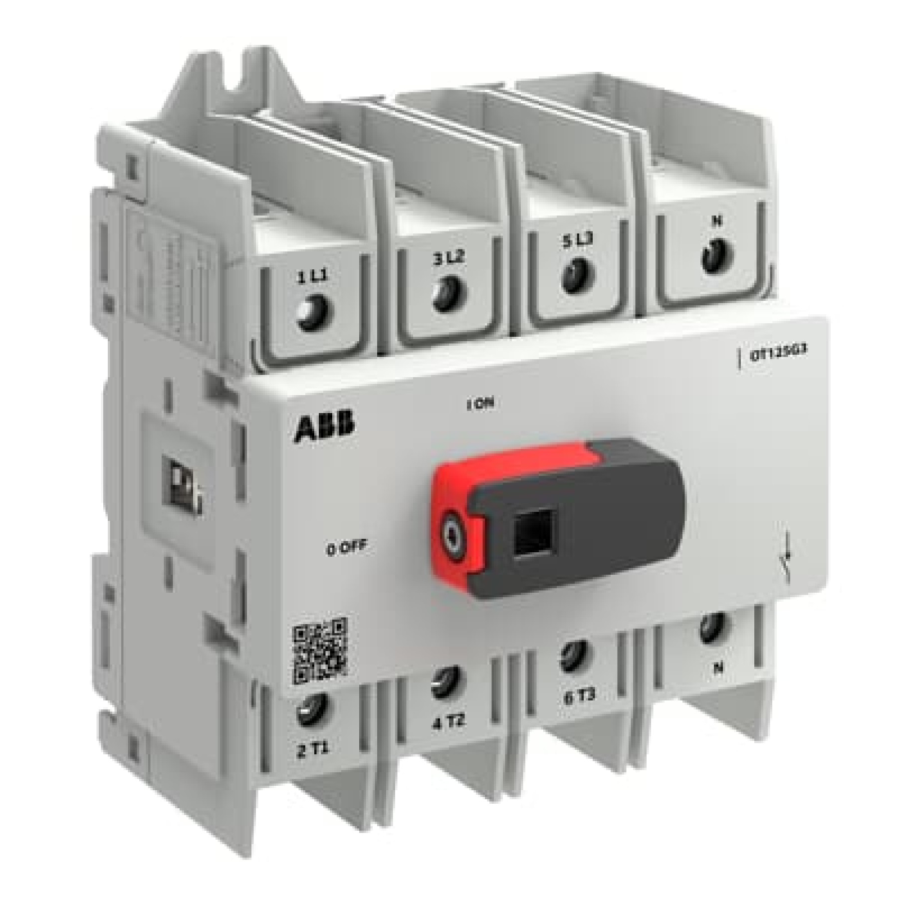 ABB OT125G3-4BSN2 4 Pole Isolator 125A Base Mounted