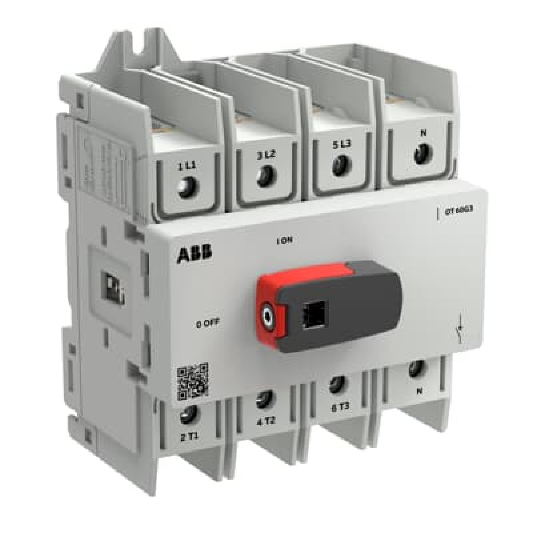 ABB OT60G3-4BSN2 4 Pole Isolator 60A Base Mounted