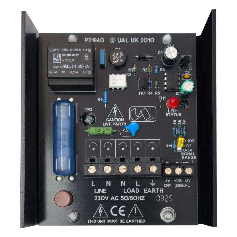 United Automation PR1-DIN-F-1.5KW PR1-DIN-F-1.5kW | Phase Burst Fire HVAC Power CONTROLLER | DIN-Rail