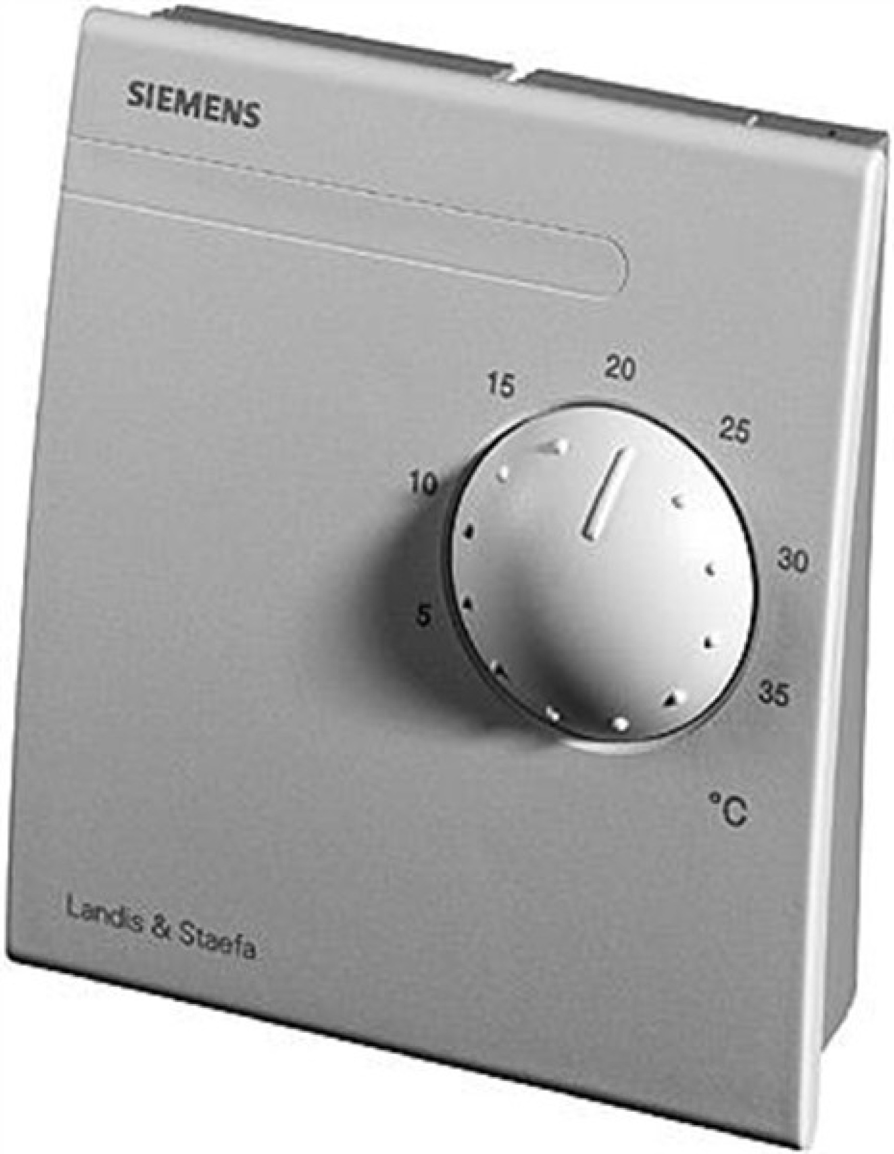 Siemens QAA25 Room Temperature (Lg Ni1000) Sensor Range 0-50-C With Setpoint Adjuster Range 5-35-C