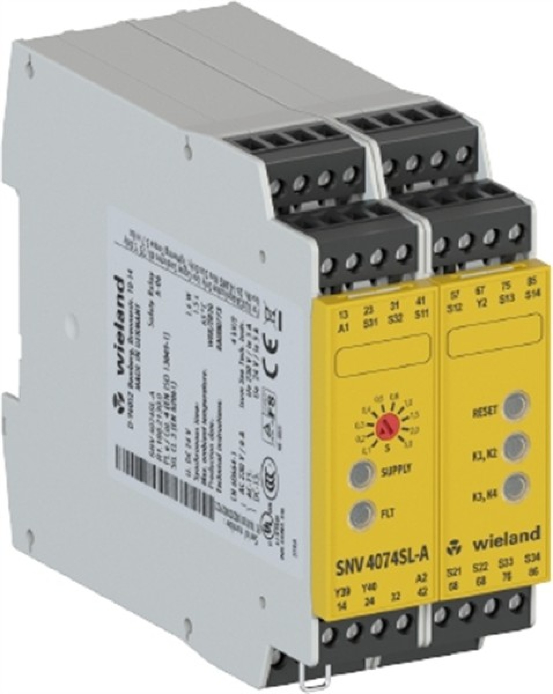 Wieland R1.188.2160.0 Safety Relay SNV 4074SL-A safety relay with a time function