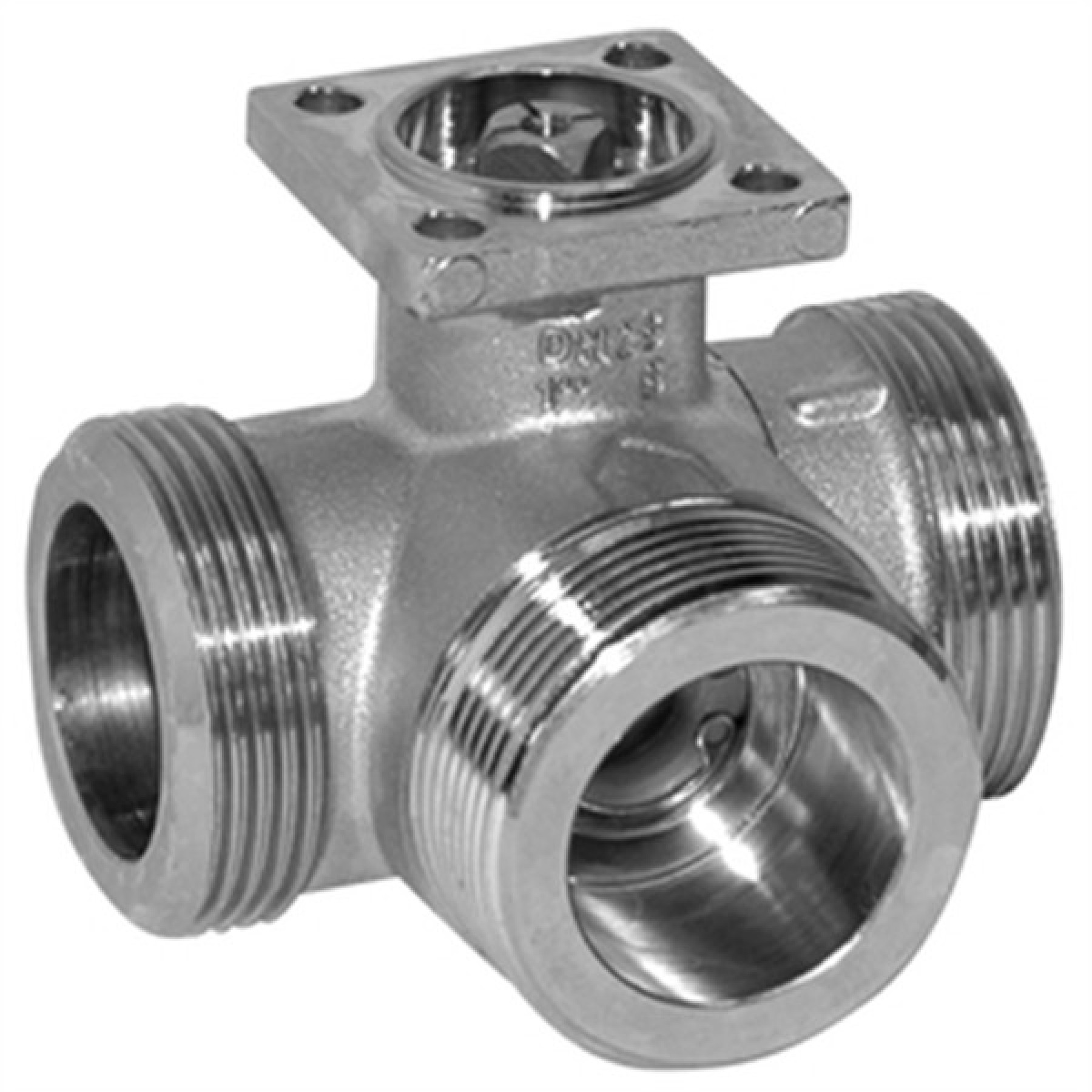 Belimo R538 Characterised 3 Way Ball Valve External Threaded DN40 G2 1 4" Kvs 16