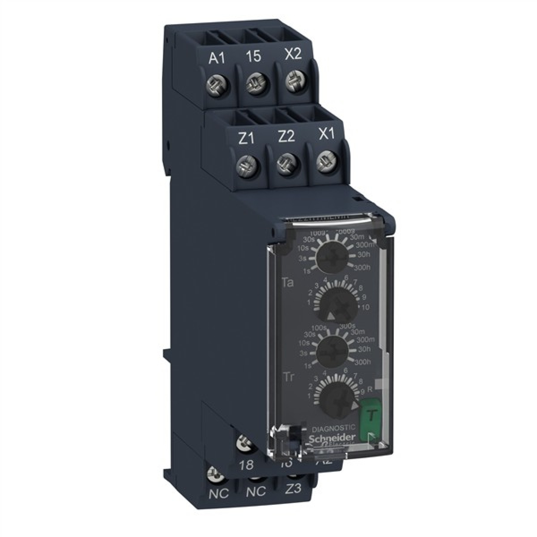 Schneider Asymmetrical Flashing timer Relay 0.05s-300h 24...240VAC/DC
