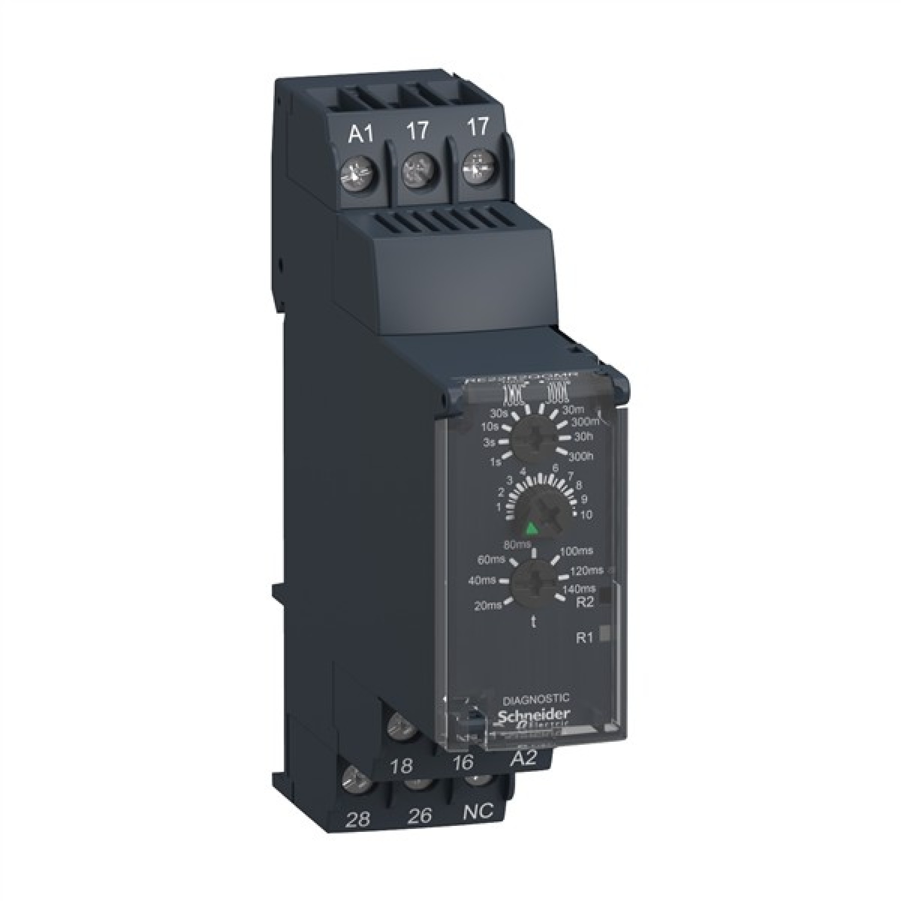 Schneider Star-Delta Timer Relay 0.05s-300h 24...240VAC/DC
