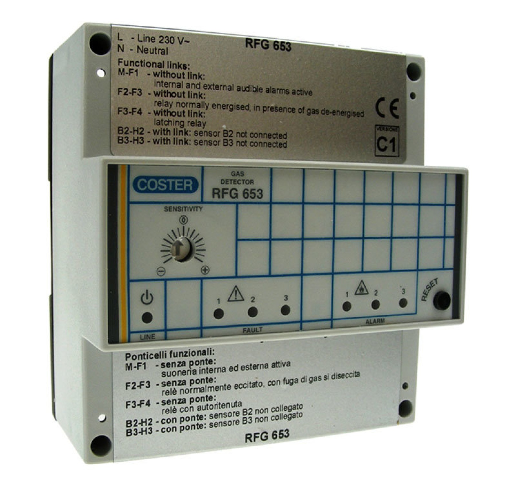 Coster gas detector 3 remote sensor 6 Modules