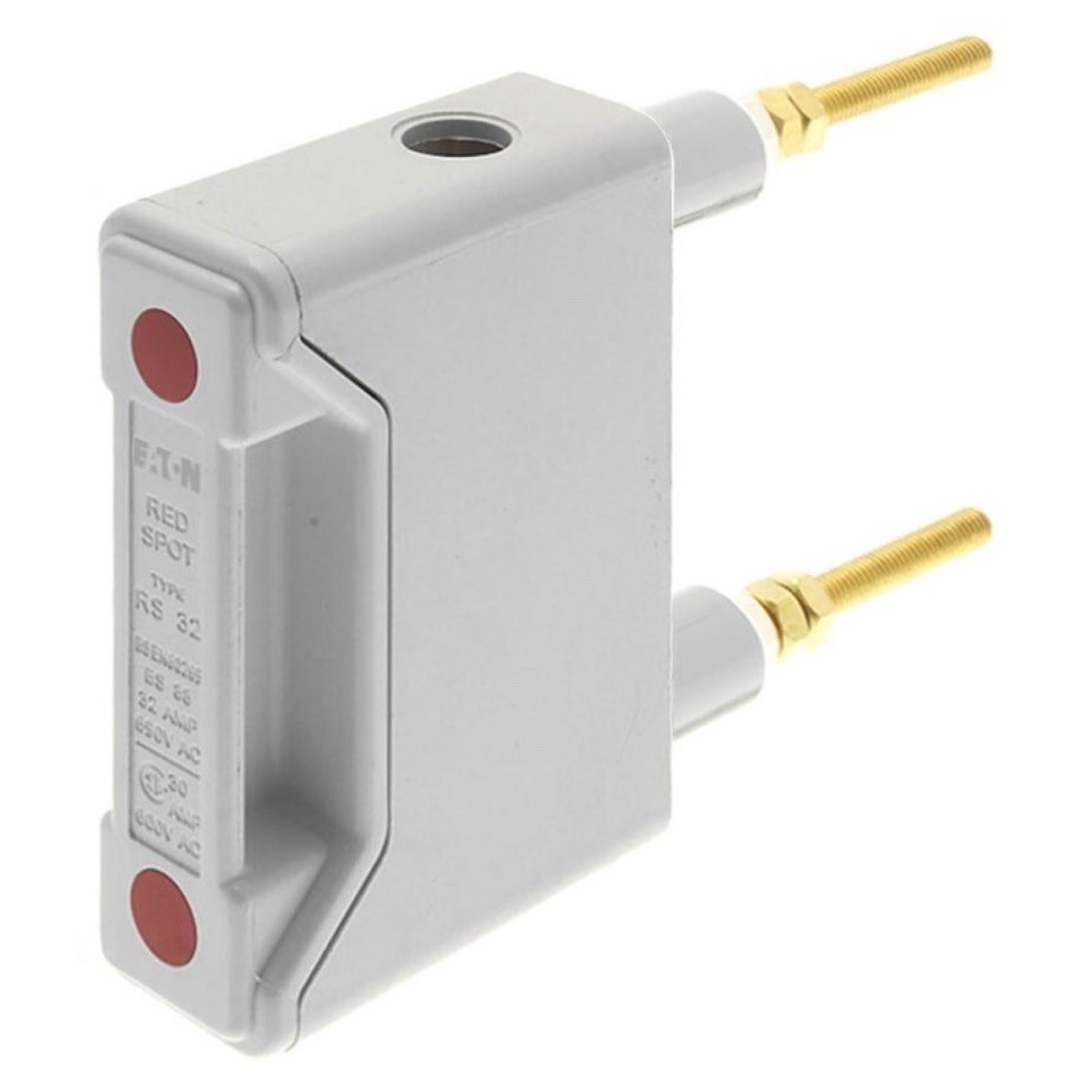 Bussman RS32PWH 402181 32A Fuse Holder FR-BACK Stud Connected White