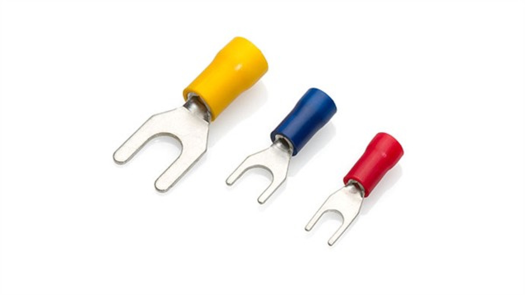 Partex BS53 - Blue Fork Spade Crimp Terminal to fit 5mm Stud Pack of 100