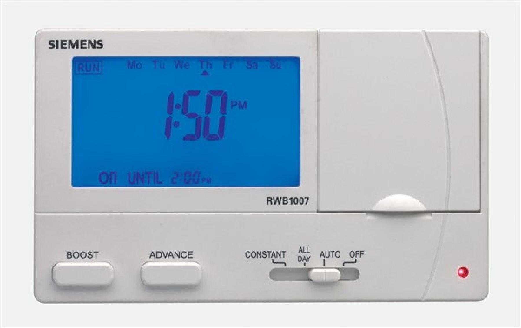 Siemens RWB1007 Single Channel Weekday/Weekend Or 7-Day Digital Time Switch With 1 Volt Free Changeover Contact