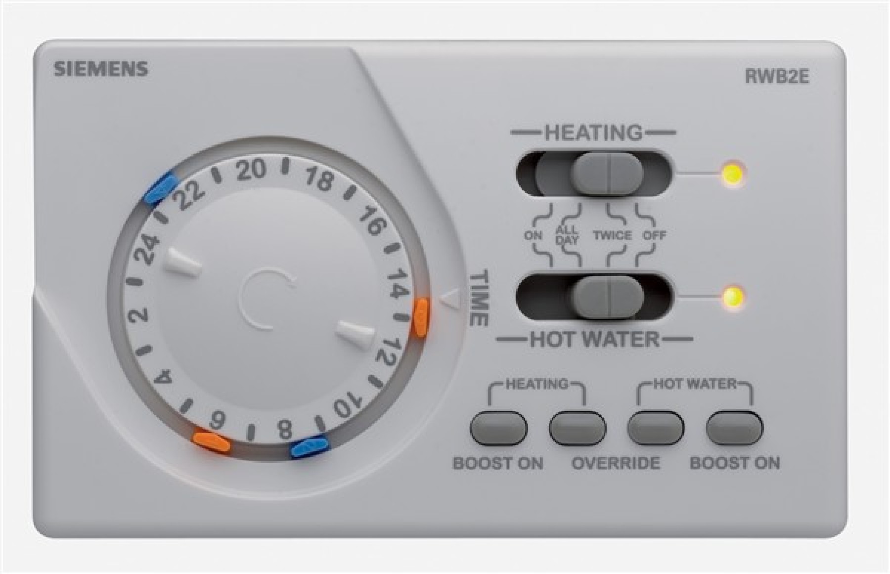 Siemens RWB2E Twin Channel Daily Traditional Programmer With 2 Change Over Contacts