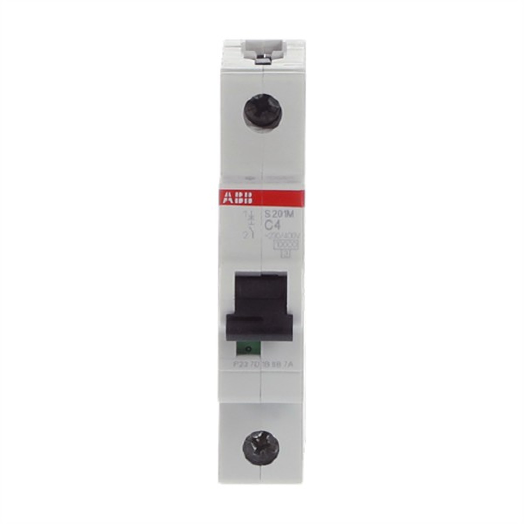 ABB MCB S200M 1 Pole 4A Type C (AC) 10kA