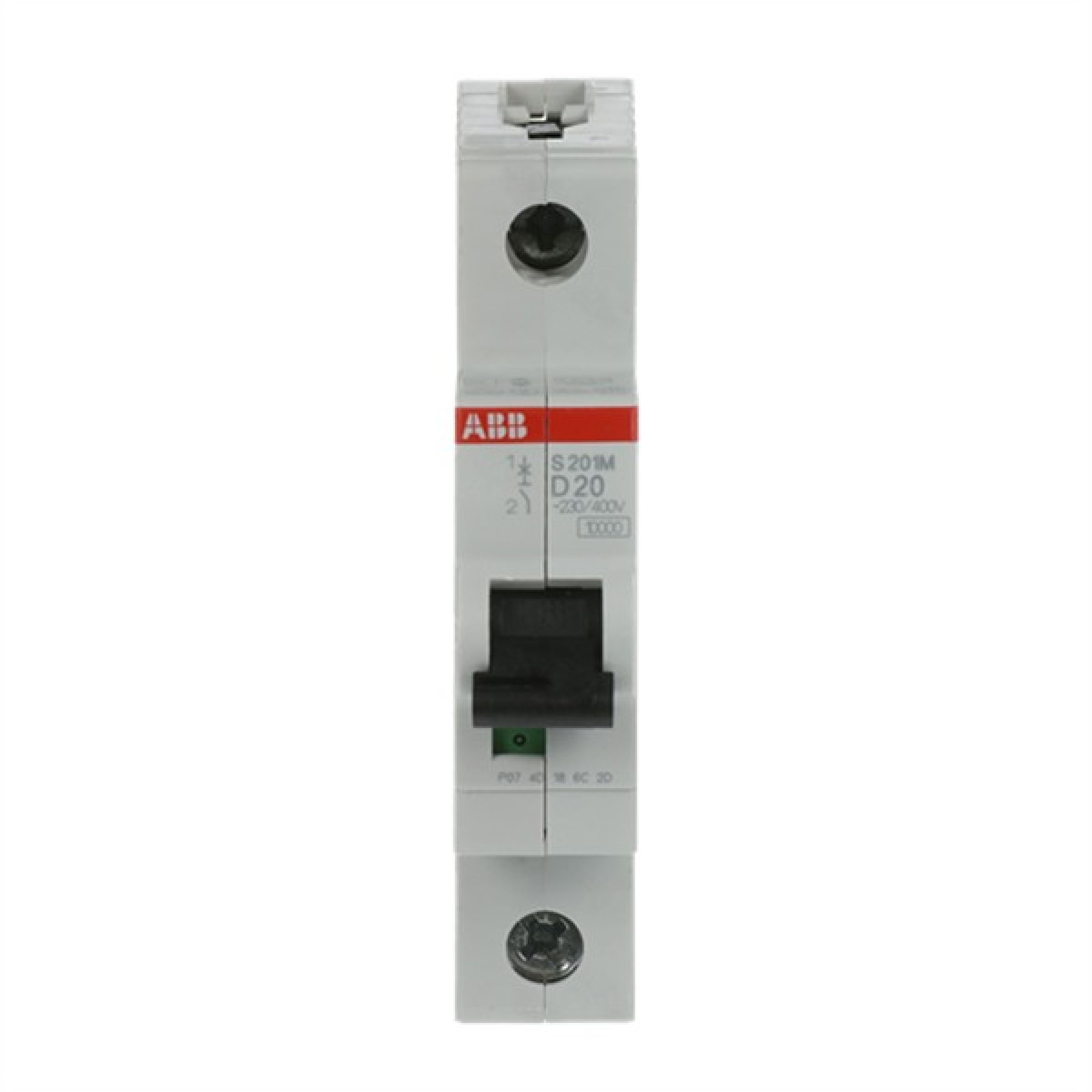 ABB MCB S200M 1 Pole 20A Type D (AC) 10kA