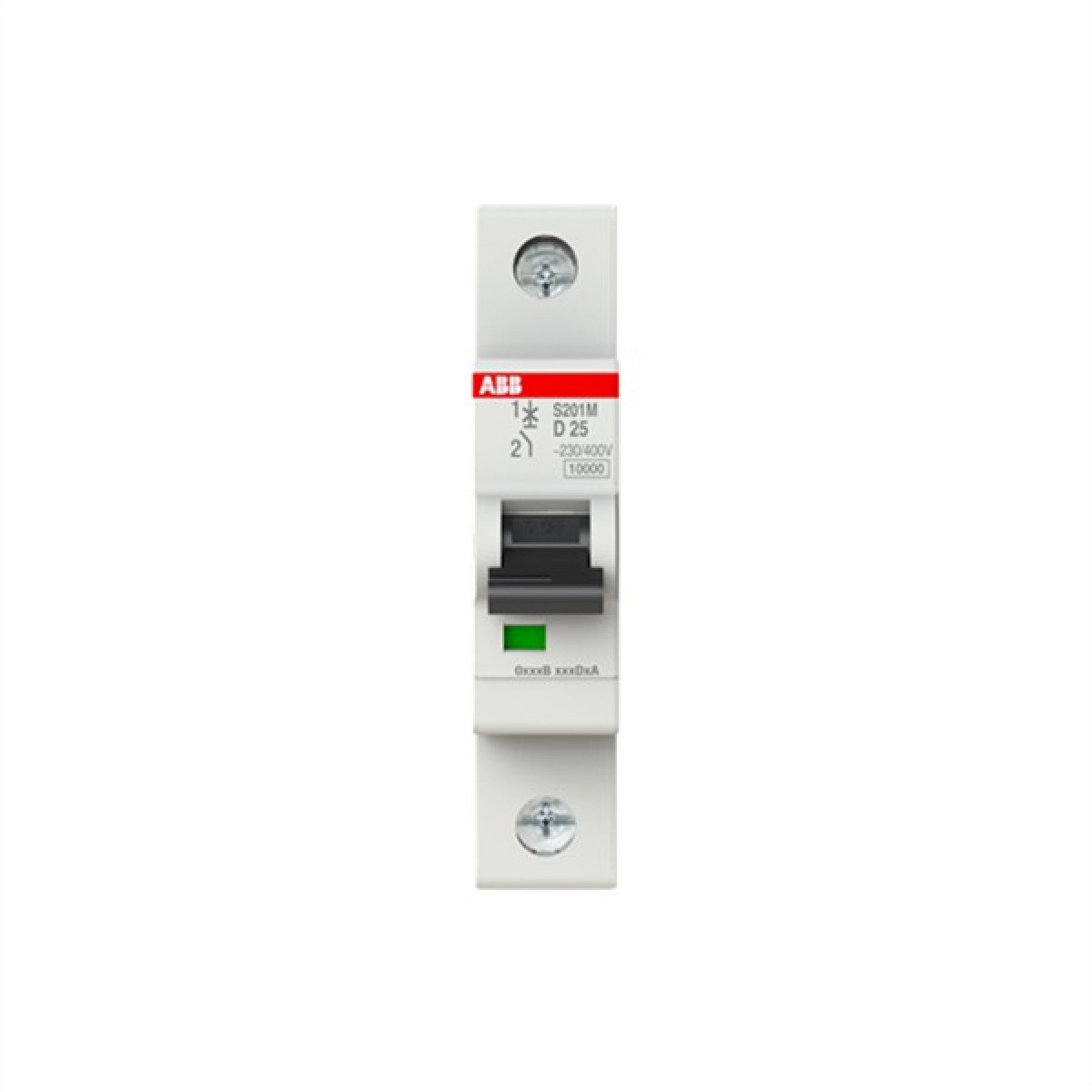 ABB MCB S200M 1 Pole 25A Type D (AC) 10kA