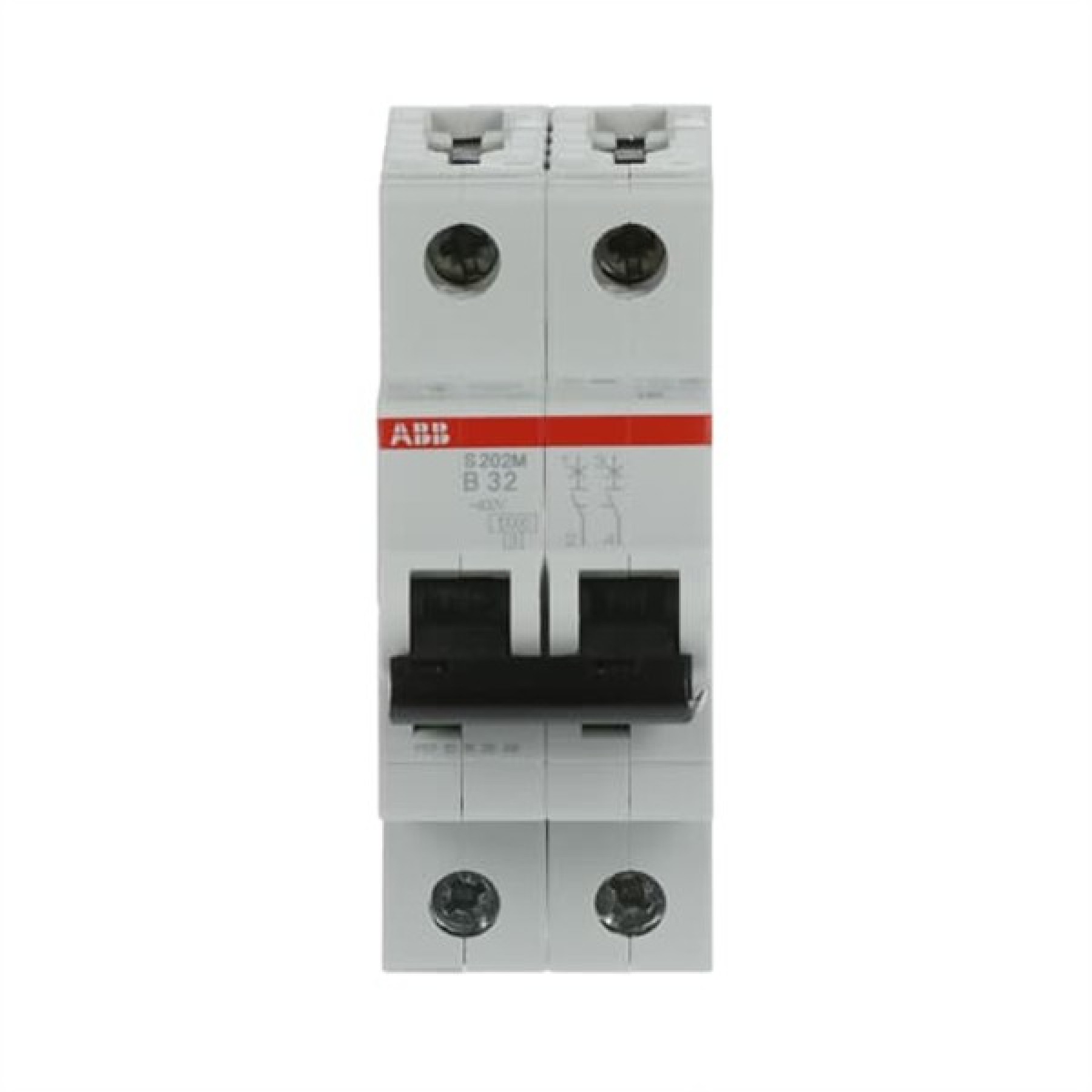 ABB MCB S200M 2 Pole 32A Type B (AC) 10kA