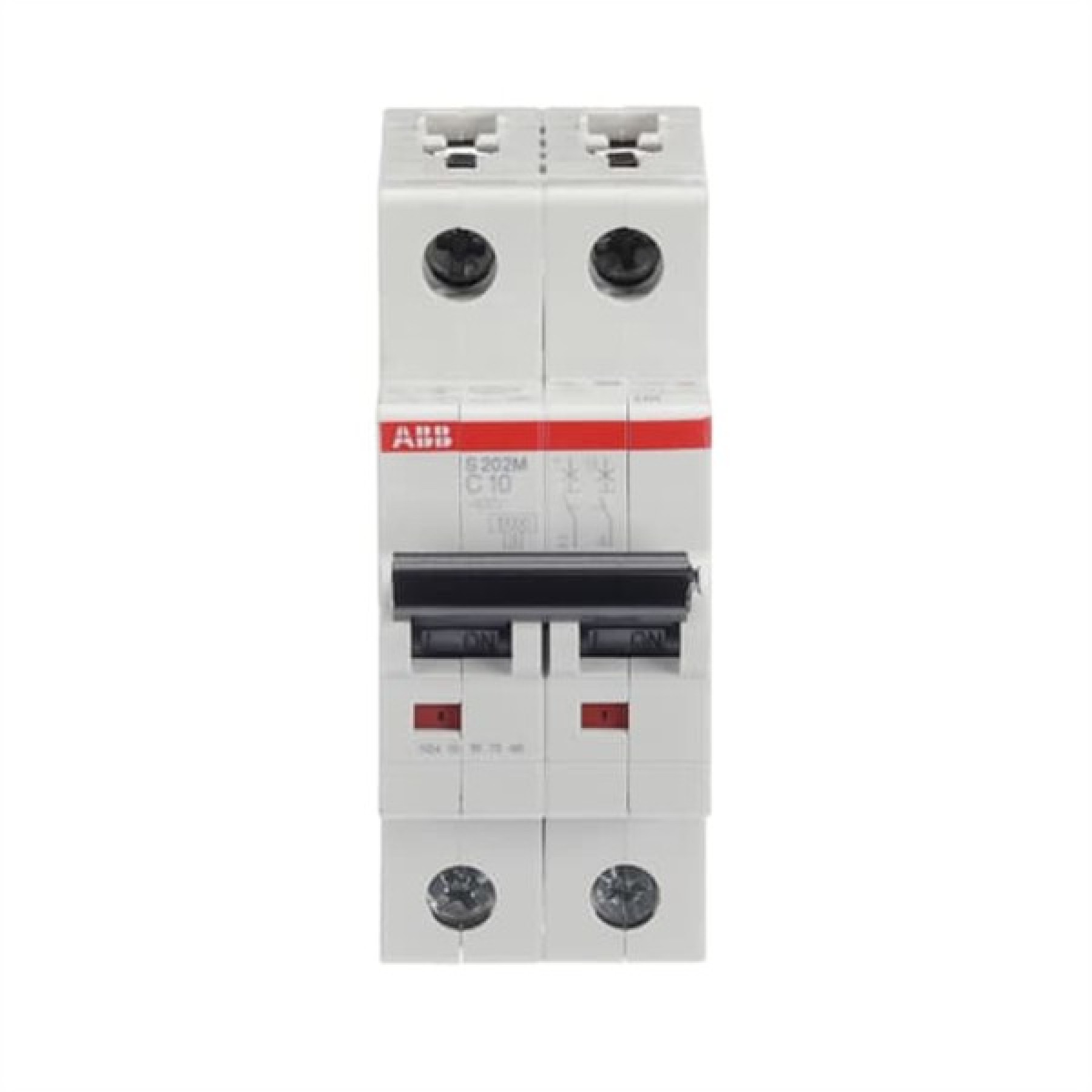ABB MCB S200M 2 Pole 10A Type C (AC) 10kA