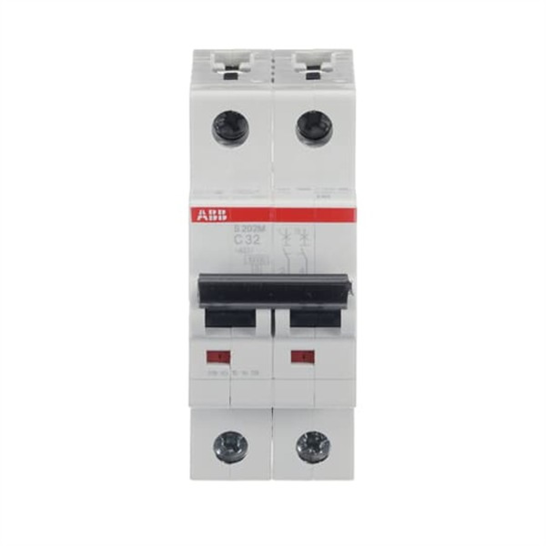 ABB MCB S200M 2 Pole 32A Type C (AC) 10kA