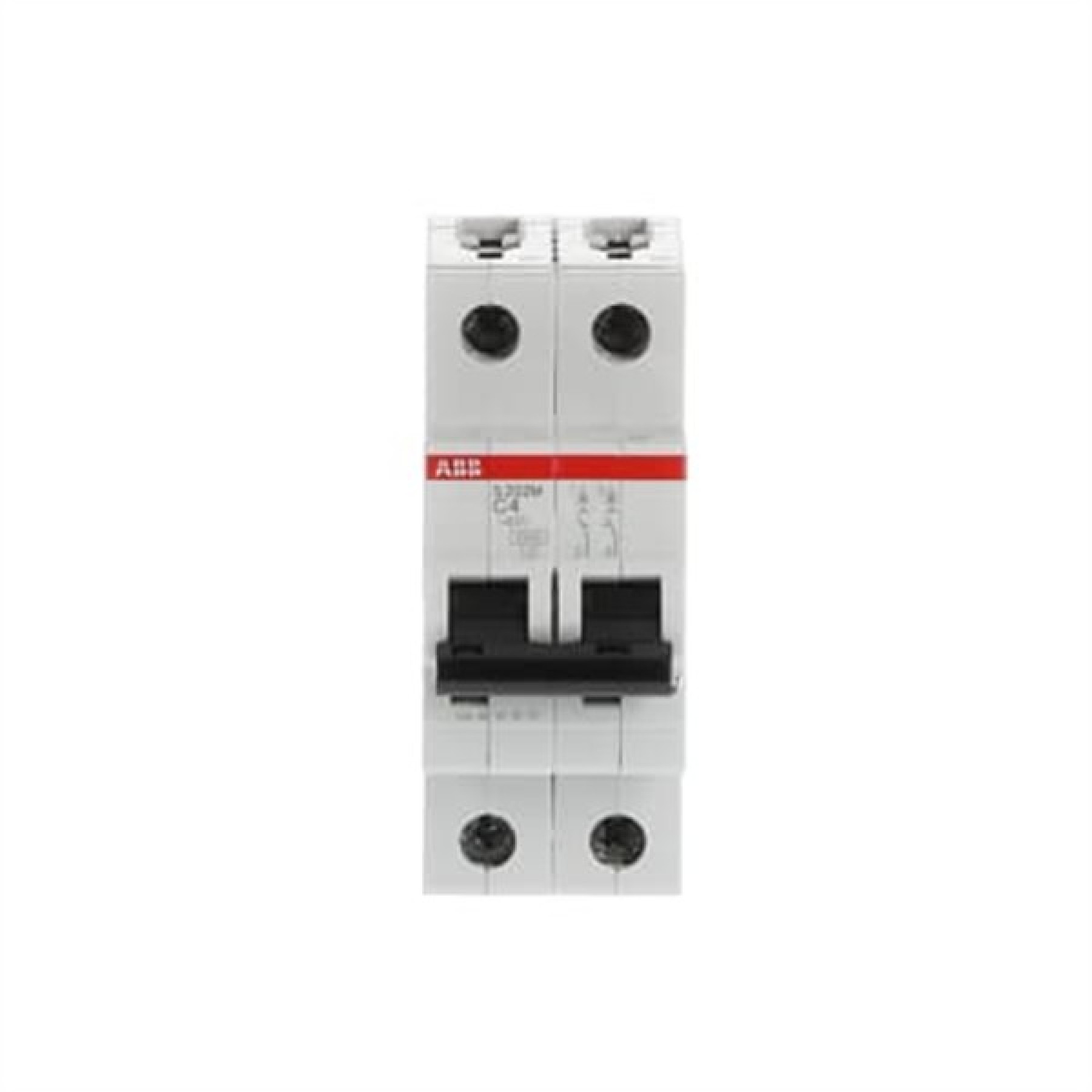ABB MCB S200M 2 Pole 4A Type C (AC) 10kA