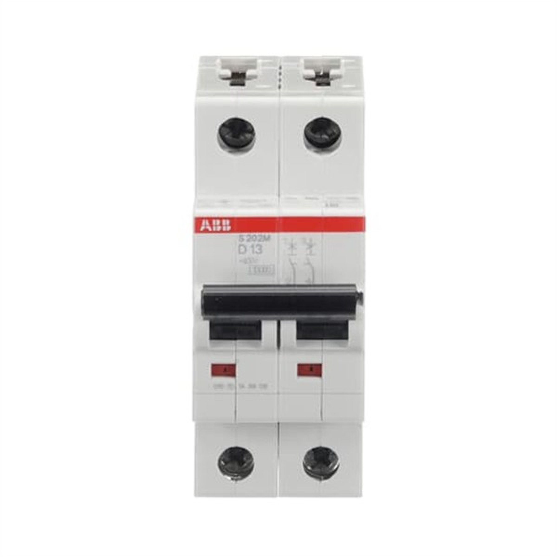ABB MCB S200M 2 Pole 13A Type D (AC) 10kA