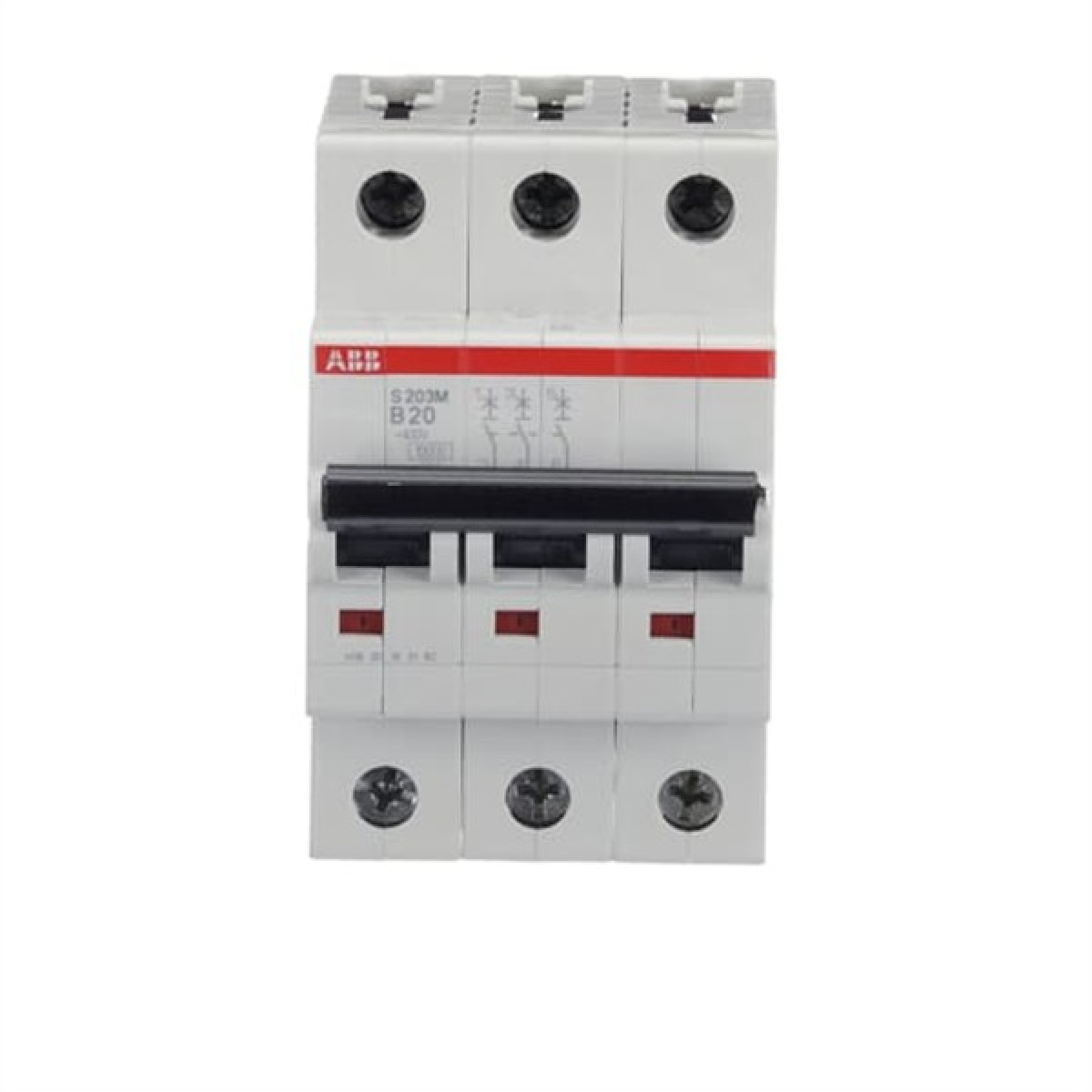 ABB MCB S200M 3 Pole 20A Type B (AC) 10kA